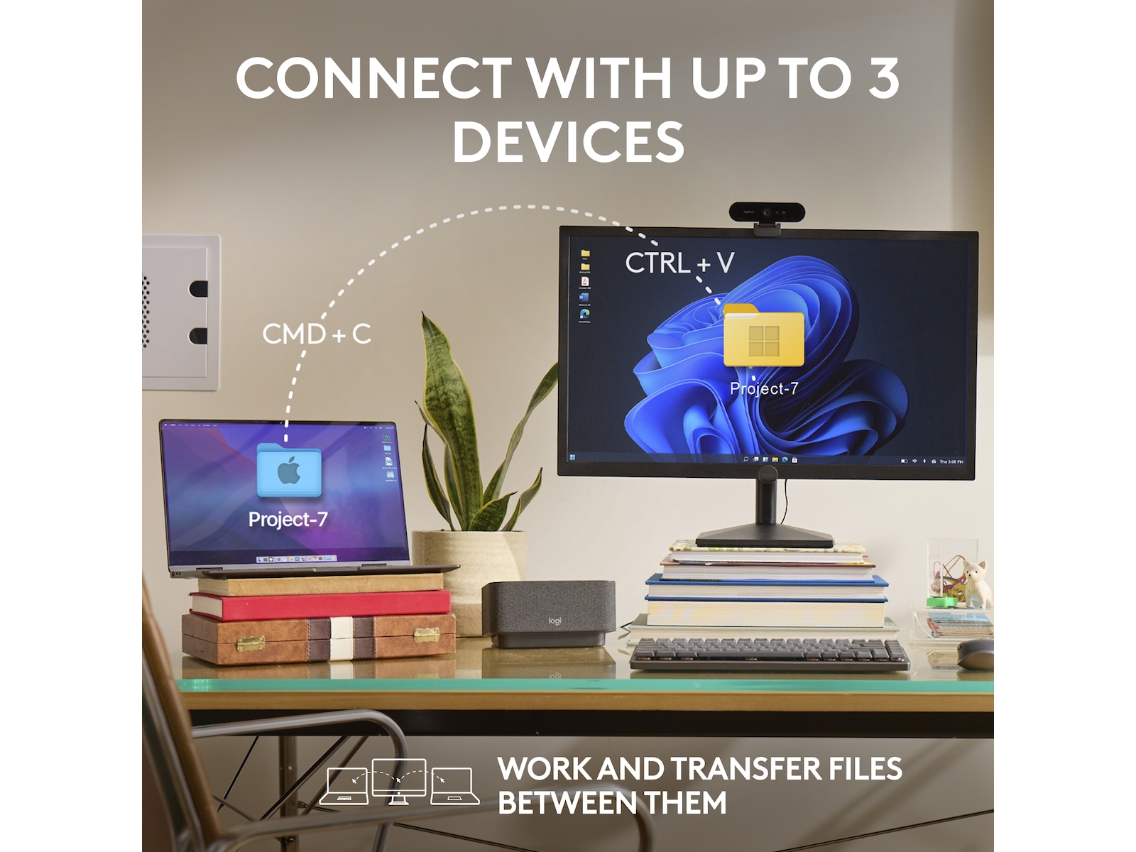 Logitech MX Anywhere 3S trådlös mus (pale grey) Mus