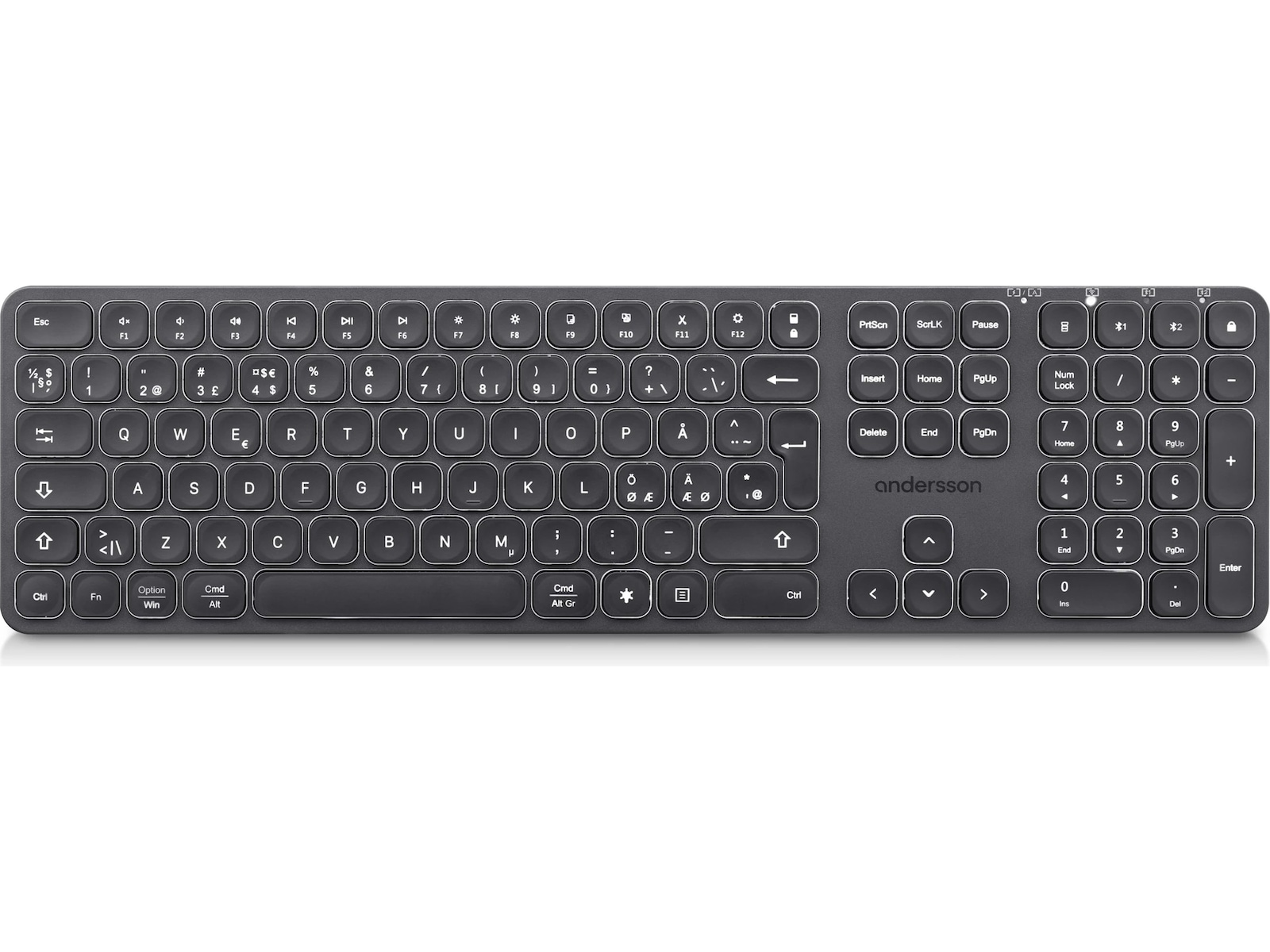 Andersson WSK-3000 trådlöst tangentbord (svart) Tangentbord