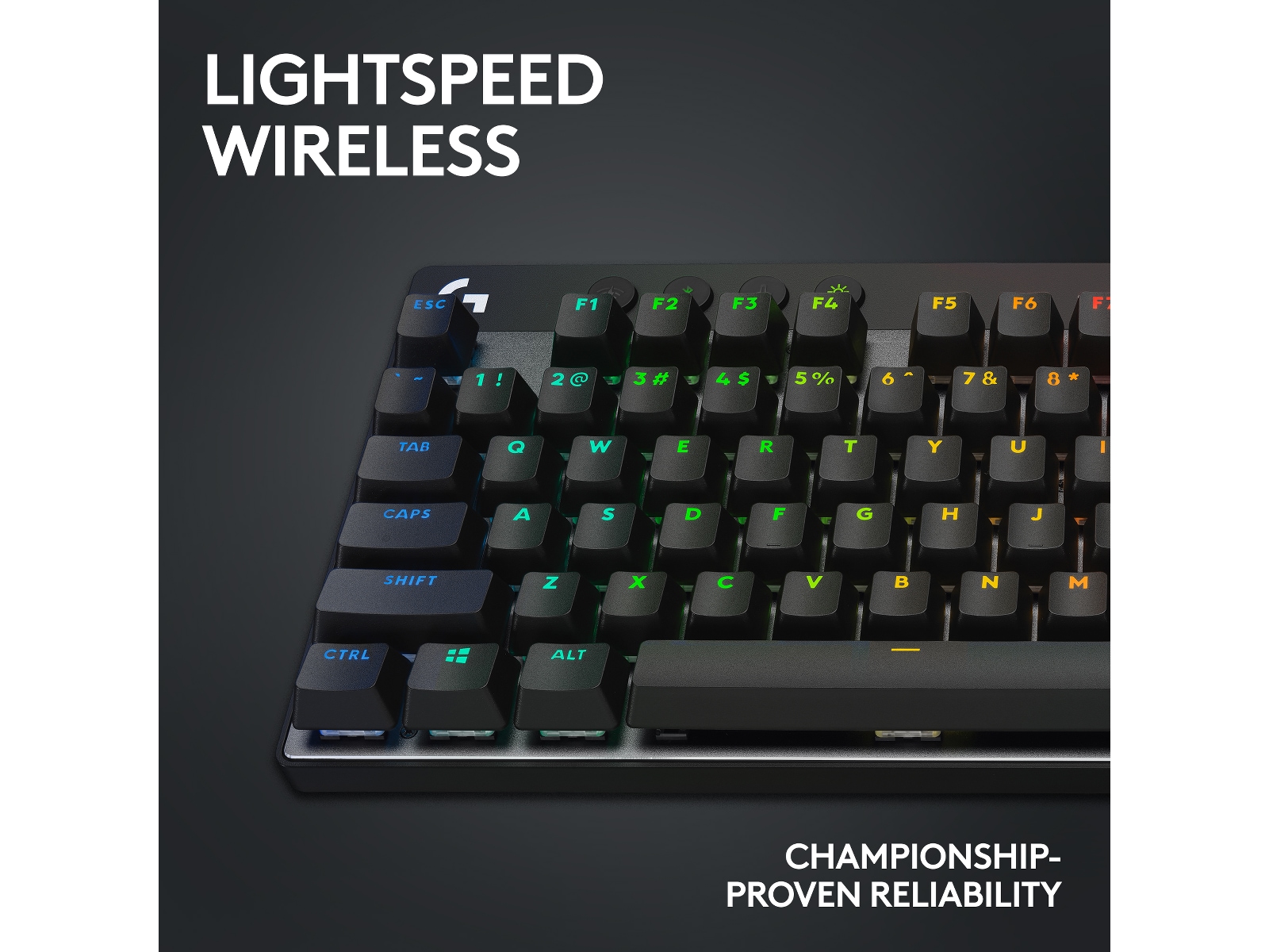 Logitech G Pro X TKL Lightspeed Trådlöst Gamingtangentbord (svart) Gamingtangentbord