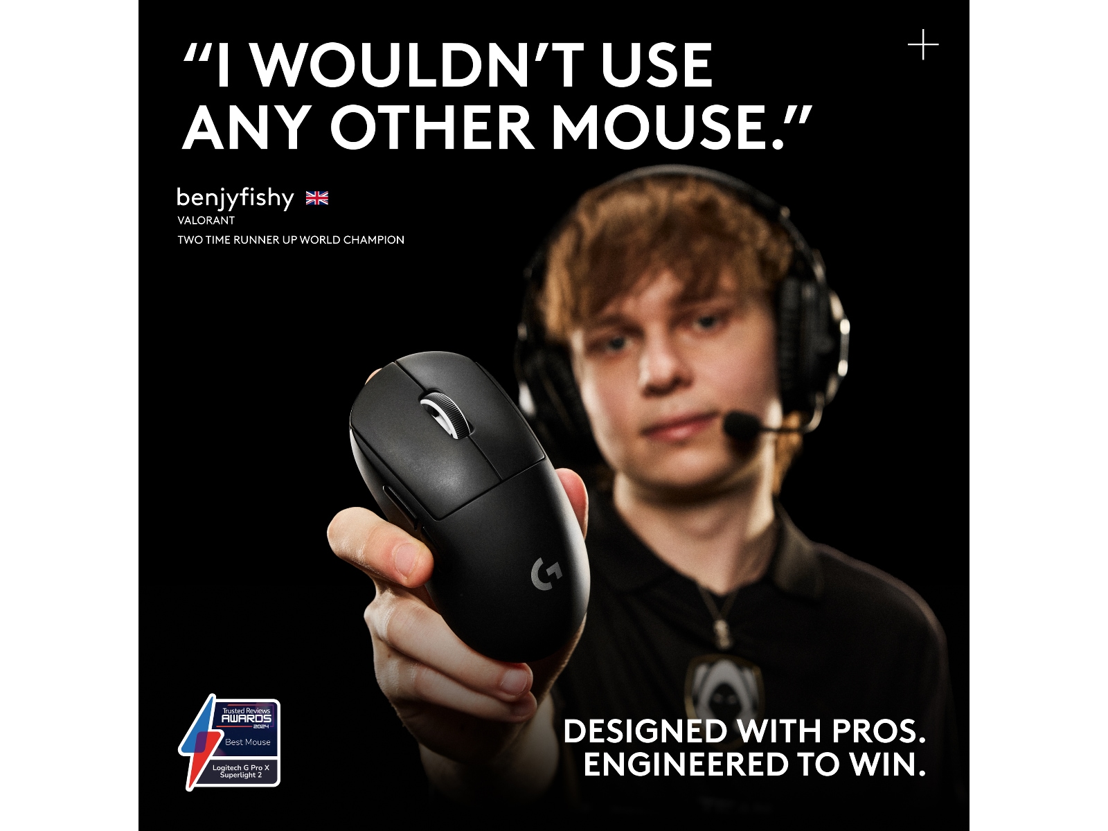 Logitech G Pro X Superlight 2 Lightspeed Trådlös Gamingmus (Magenta) Gamingmus