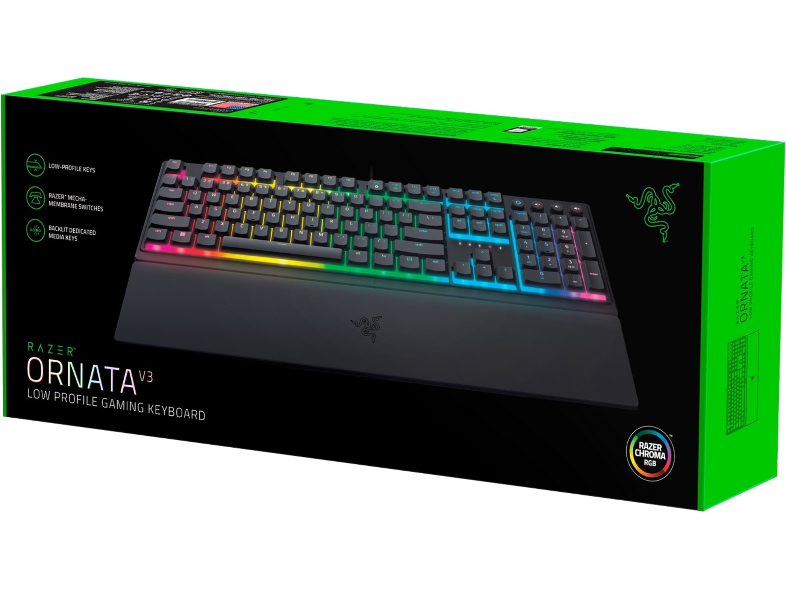 Razer Ornata V3 Gamingtangentbord  (svart) Gamingtangentbord