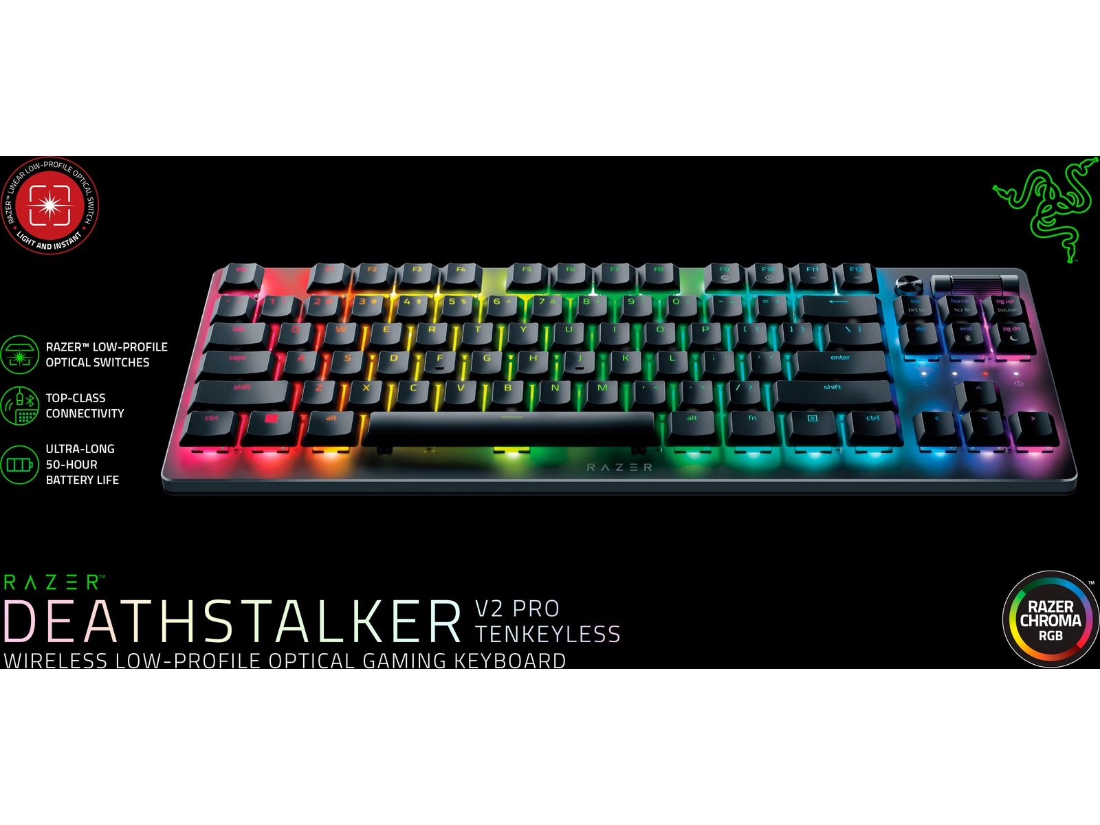 Razer Deathstalker V2 Pro TKL Gaming-Tangentbord Gamingtangentbord