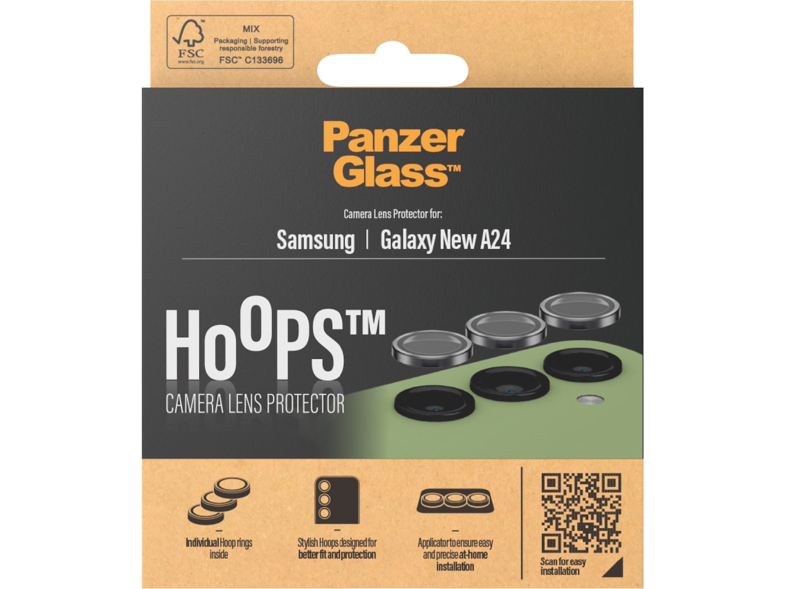 PanzerGlass Galaxy A25 Hoops Linsskydd Skärmskydd mobiltelefon