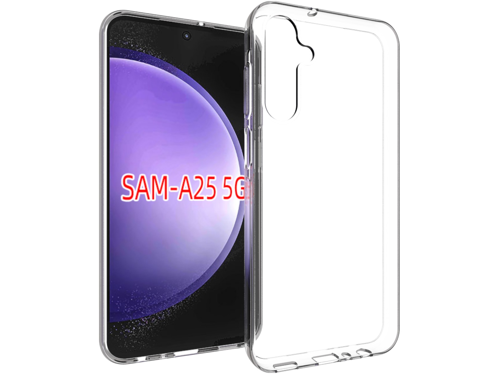 iiglo Samsung Galaxy A25 Silikonskal (transparent) Mobilskal