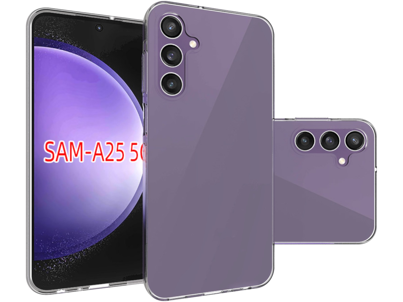 iiglo Samsung Galaxy A25 Silikonskal (transparent) Mobilskal