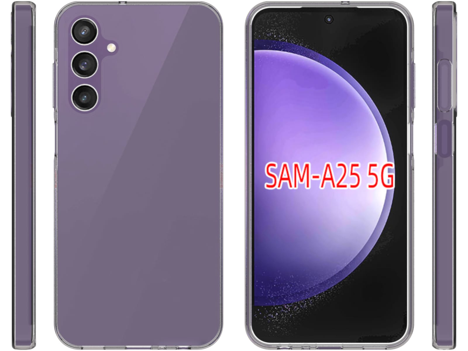 iiglo Samsung Galaxy A25 Silikonskal (transparent) Mobilskal