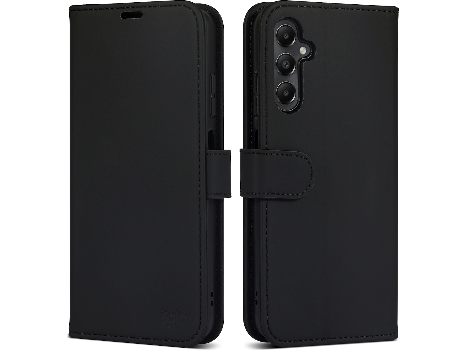iiglo Galaxy A05S Plånboksfodral (svart) Mobilskal