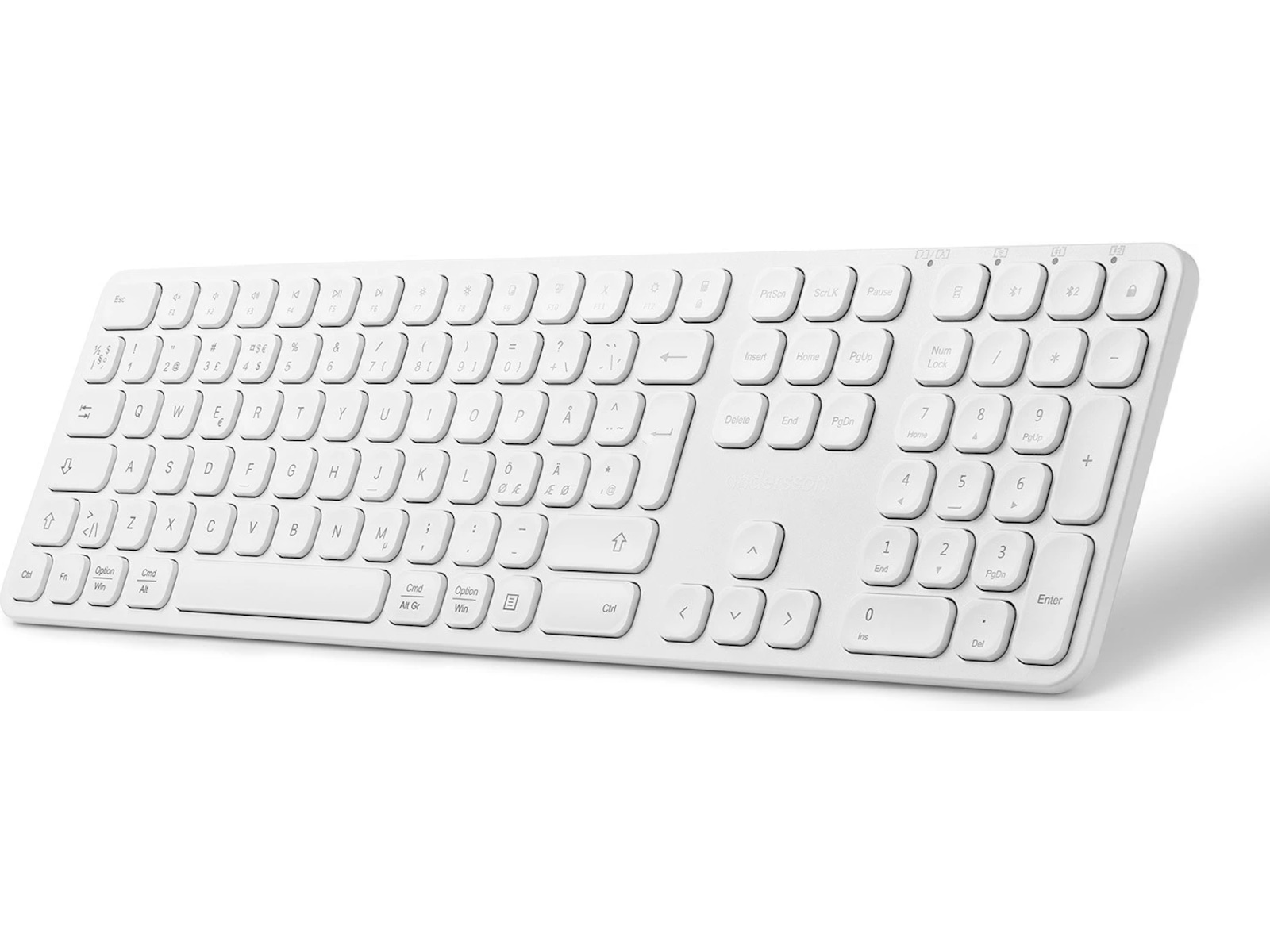 Andersson WSK-M3000 Tangentbord och mus (vit) Mus & tangentbord -combo-paket