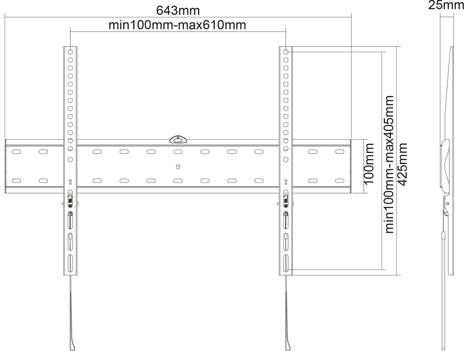 Andersson FDW 2.3 väggfäste TV slim 37-70" Väggfäste & TV-stativ