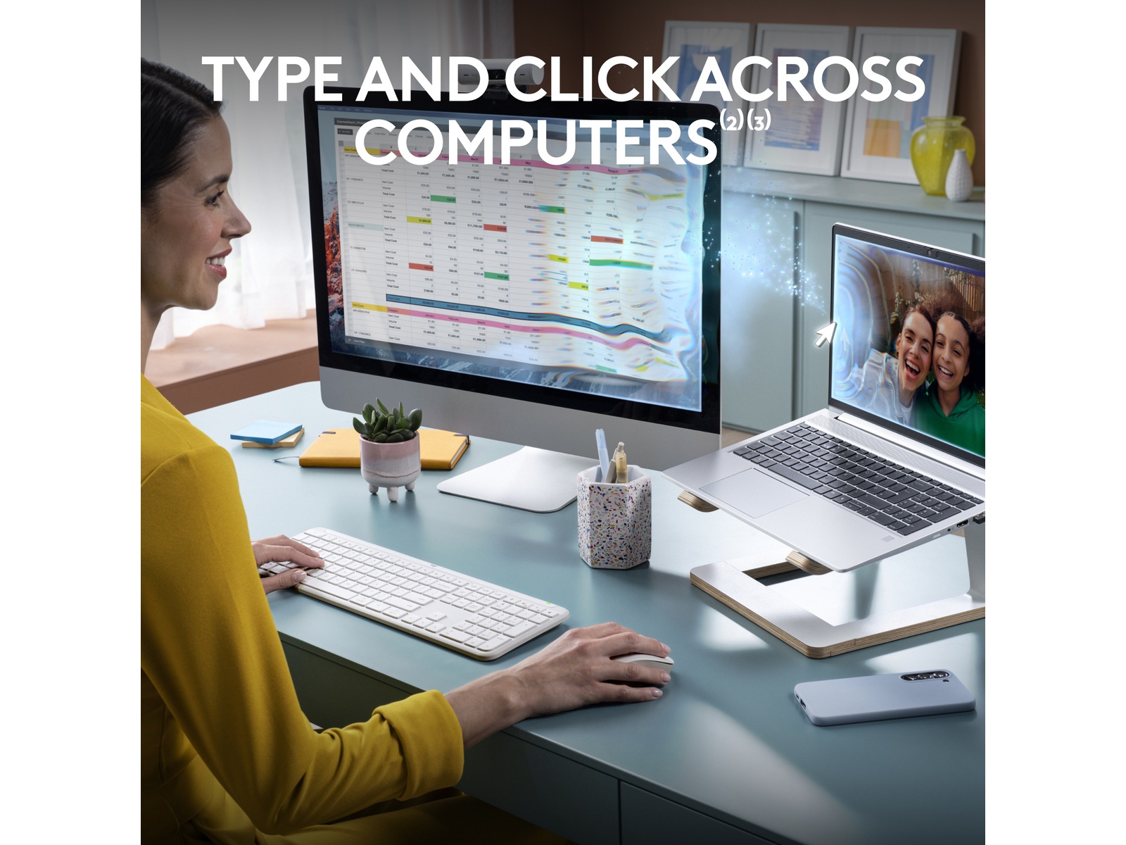 Logitech Signature Slim Combo MK950 (off-white) Mus & tangentbord -combo-paket