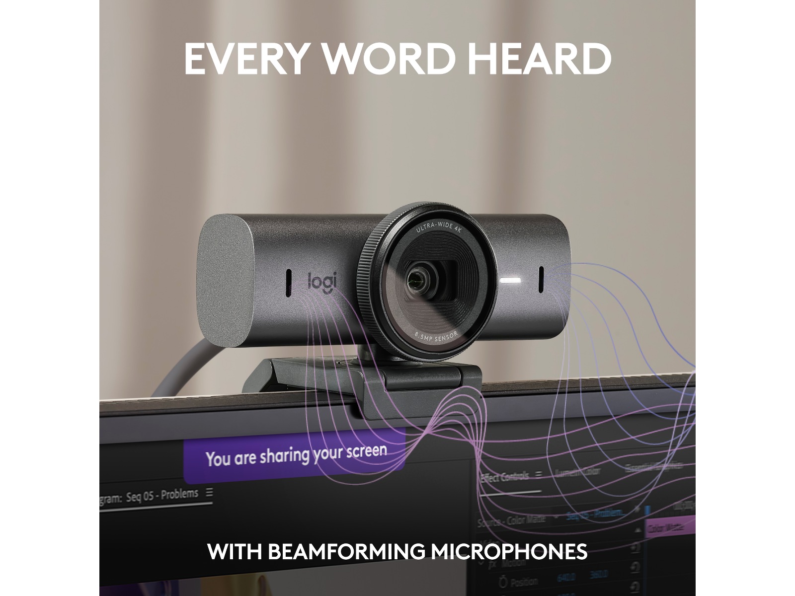 Logitech MX Brio 4K webbkamera (graphite) Webbkamera