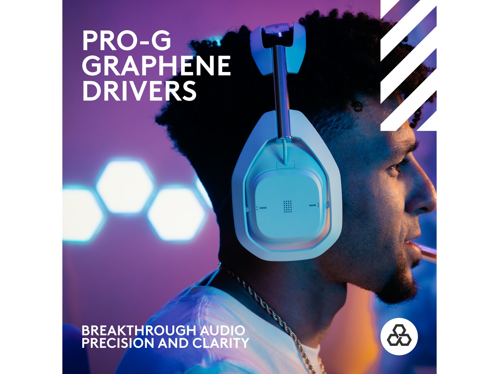 Astro A50 X LIGHTSPEED Trådlöst Gaming headset + batteriladdare (vit) Gamingheadset