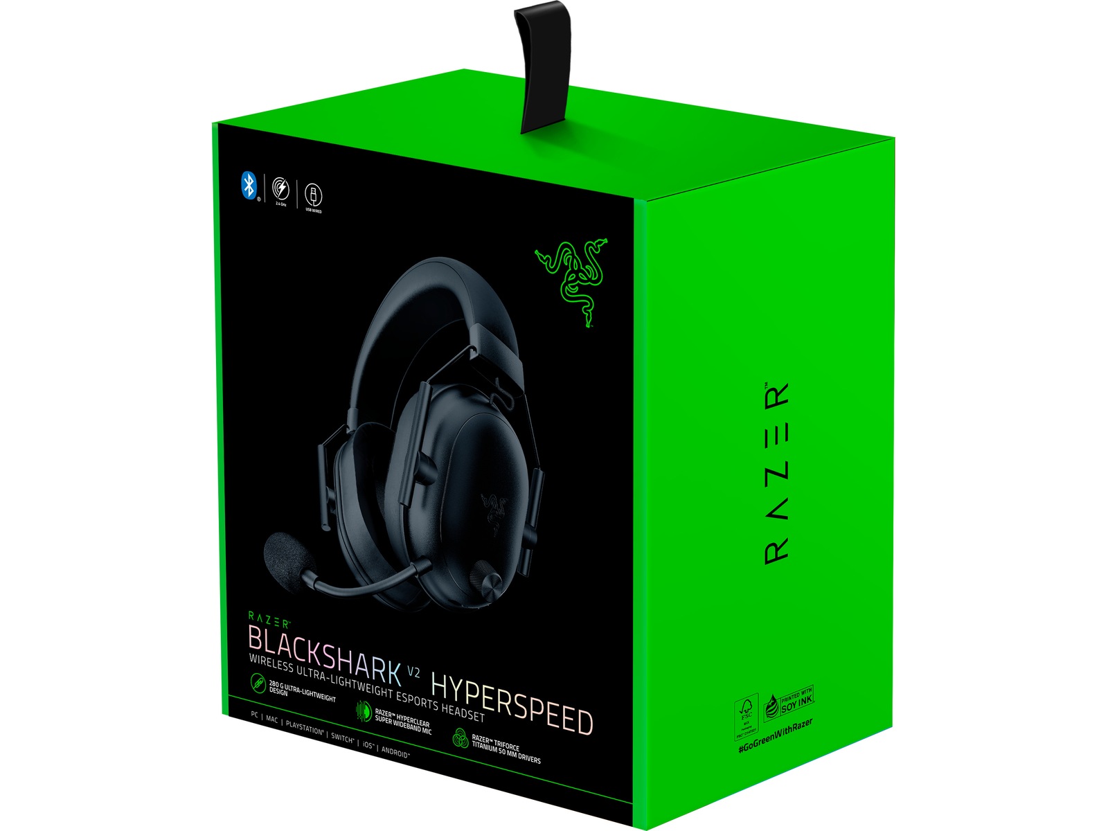 Razer Blackshark V2 Hyperspeed Trådlös Gaming Headset -B-Grade Demo headset
