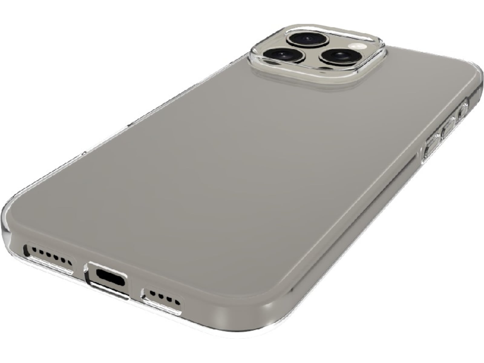 iiglo iPhone 16 Pro Max Silikonskal (transparent) Mobilskal