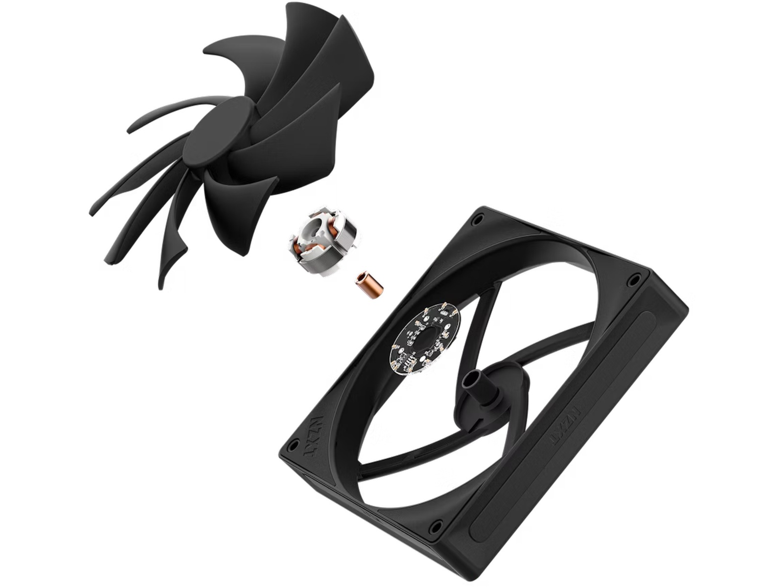 NZXT F140Q Quiet Airflow Fläkt (svart) Fläkt