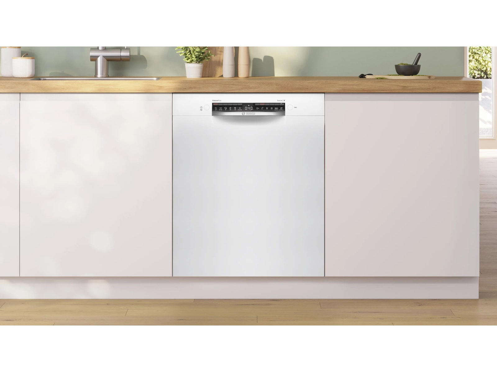 Bosch Serie 4 SMU4HMW01S Diskmaskin (vit) Underbyggd diskmaskin