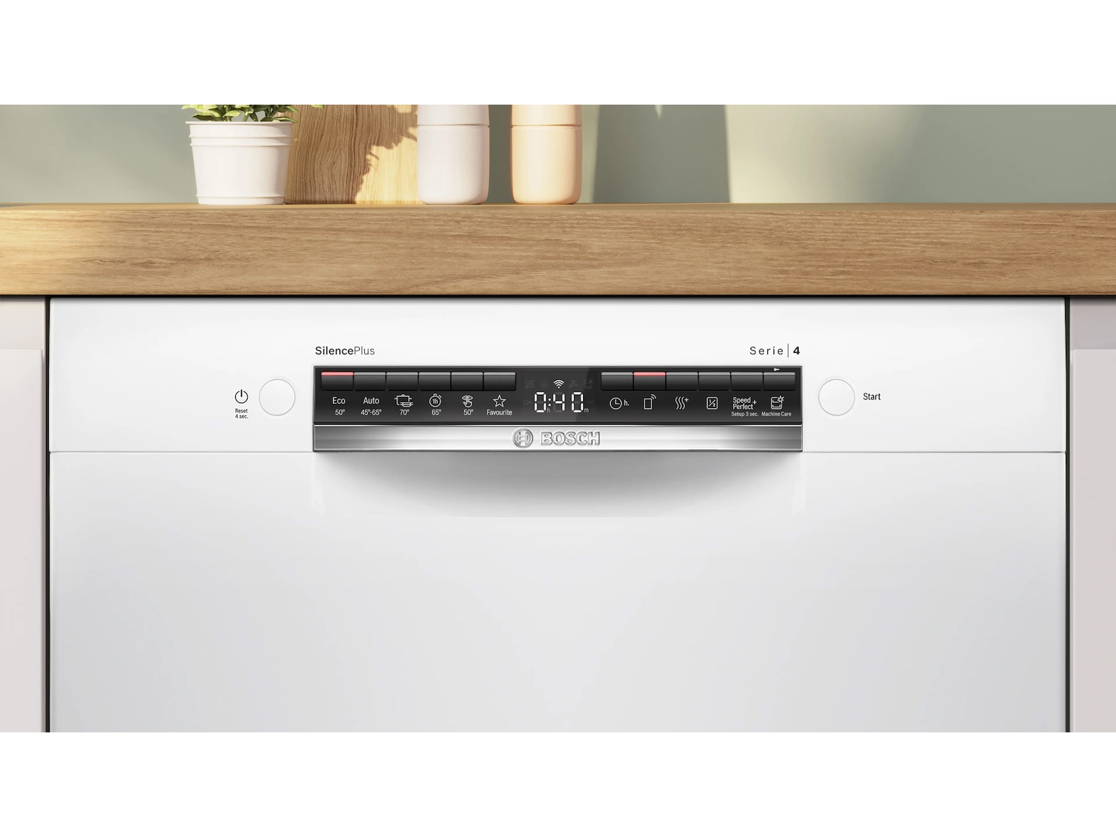 Bosch Serie 4 SMU4HMW01S Diskmaskin (vit) Underbyggd diskmaskin