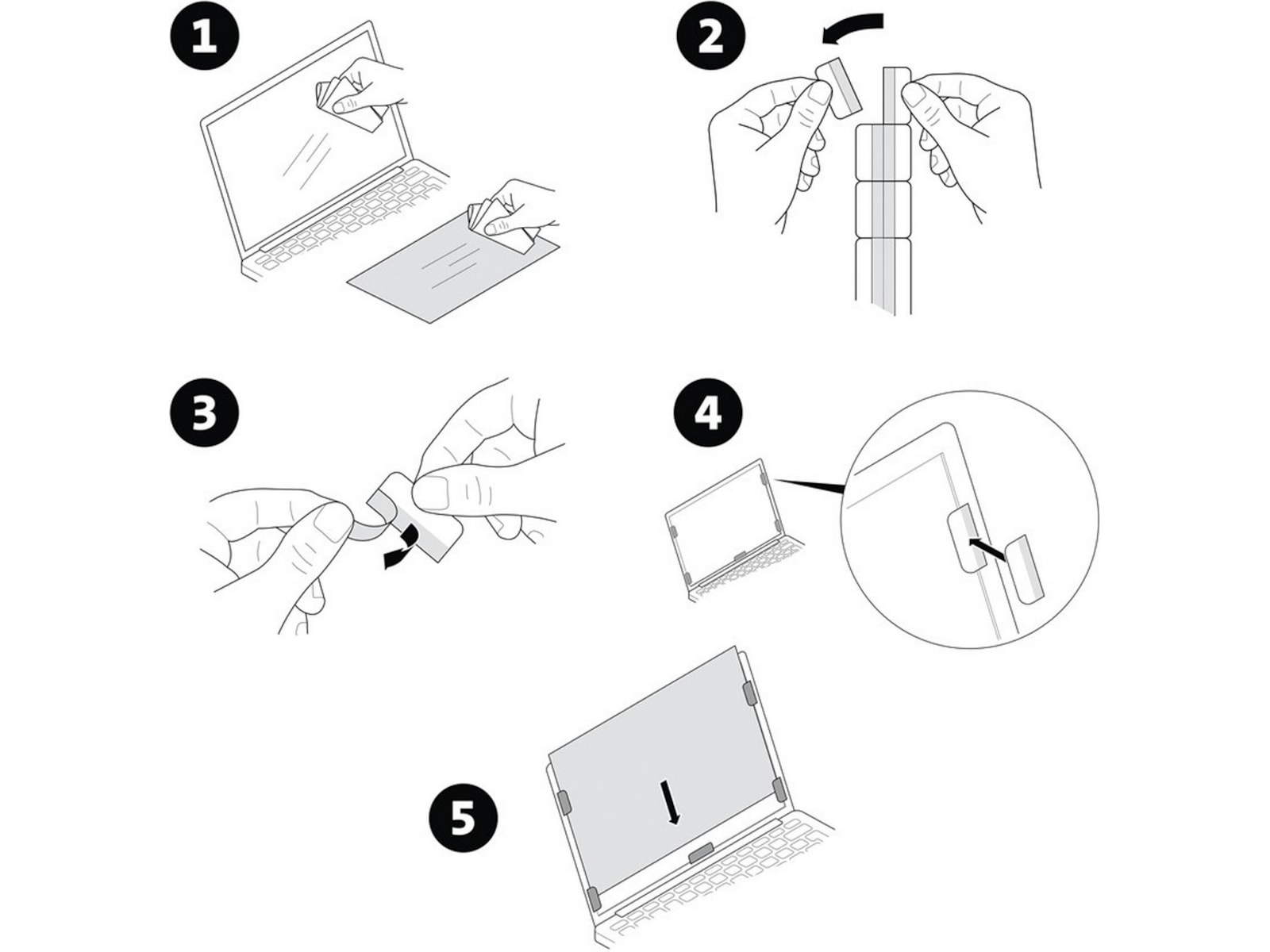 Kensington 14" löstagbart Privacy skärmfilter Skärmskydd surfplattor