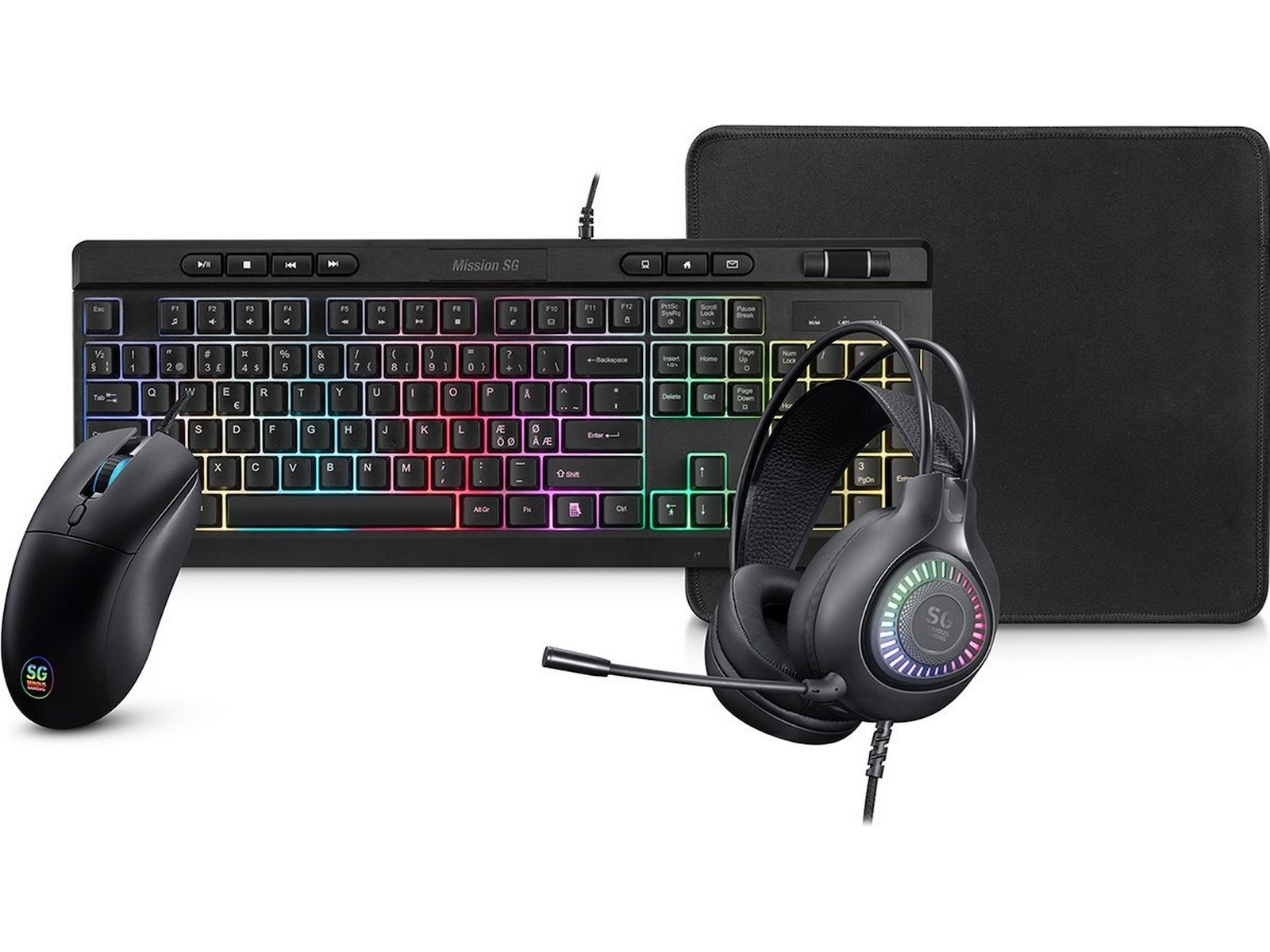 Mission SG GGB 2.3 spelpaket med RGB Gamingpaket