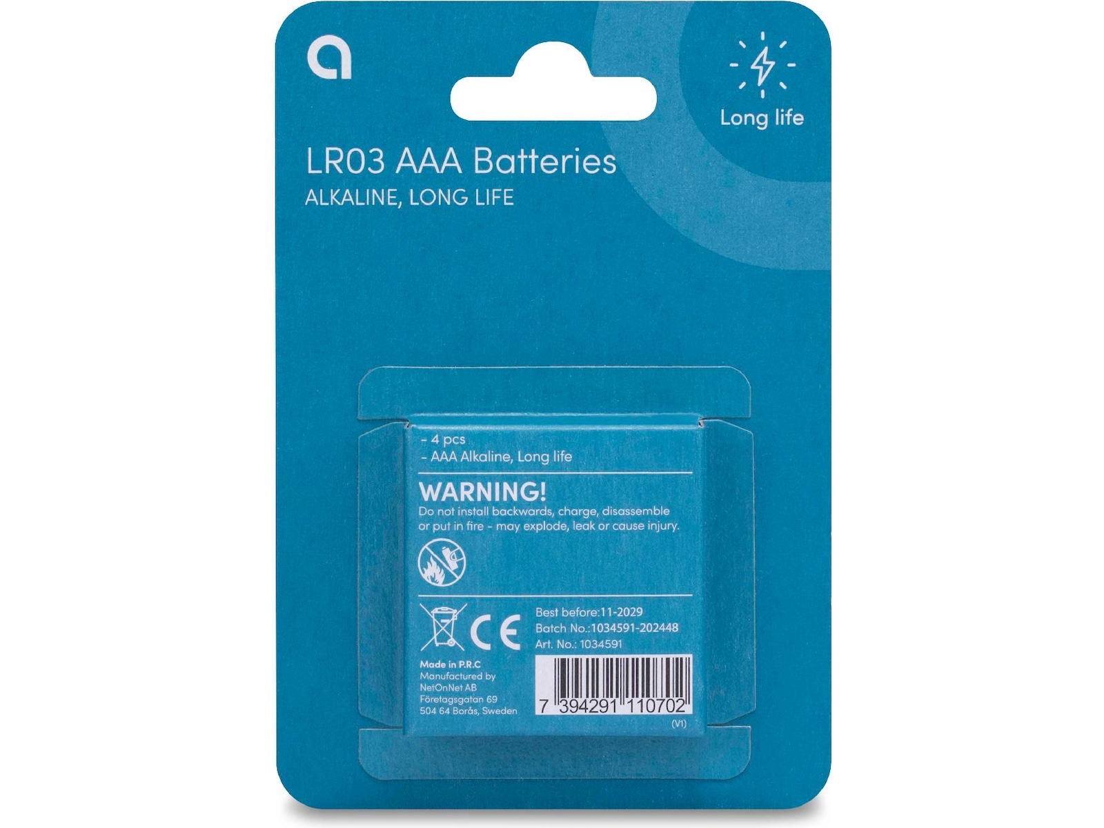 Andersson AAA batteri, 4-pk Batterier för allmänt bruk