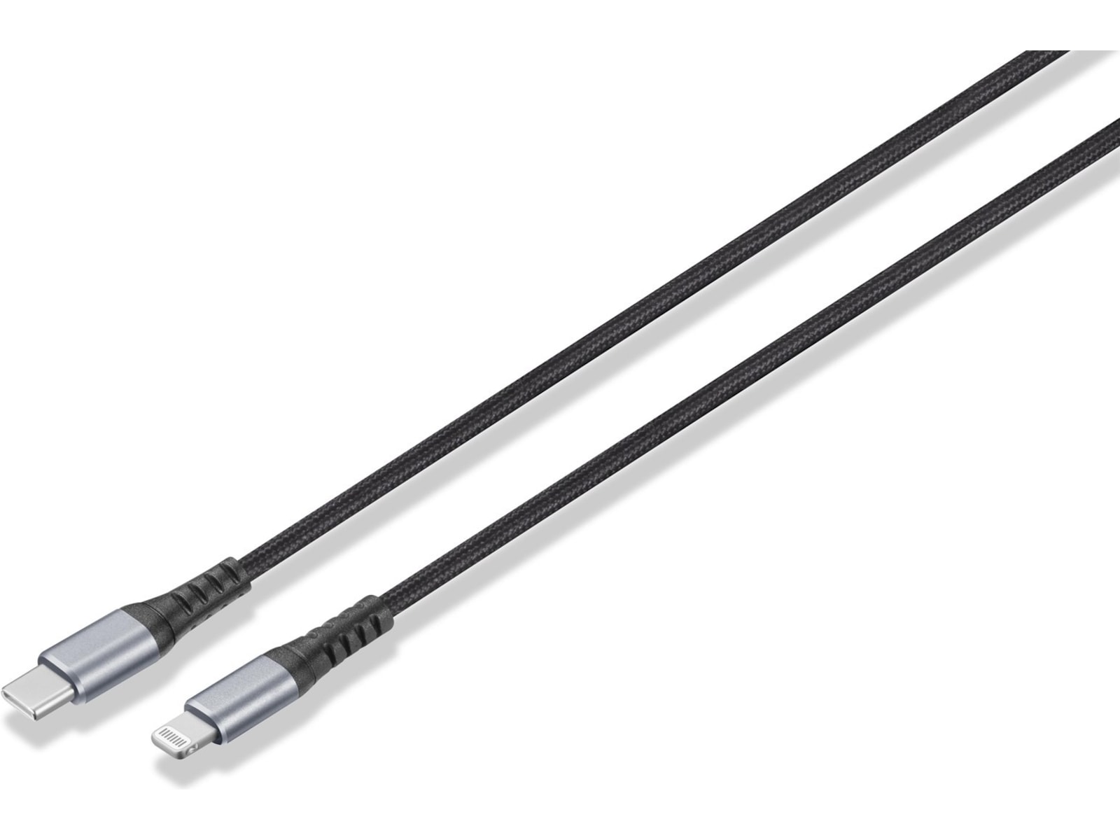 Andersson Flätad USB-C till Lightning-kabel 1,5m (svart) USB-kablar
