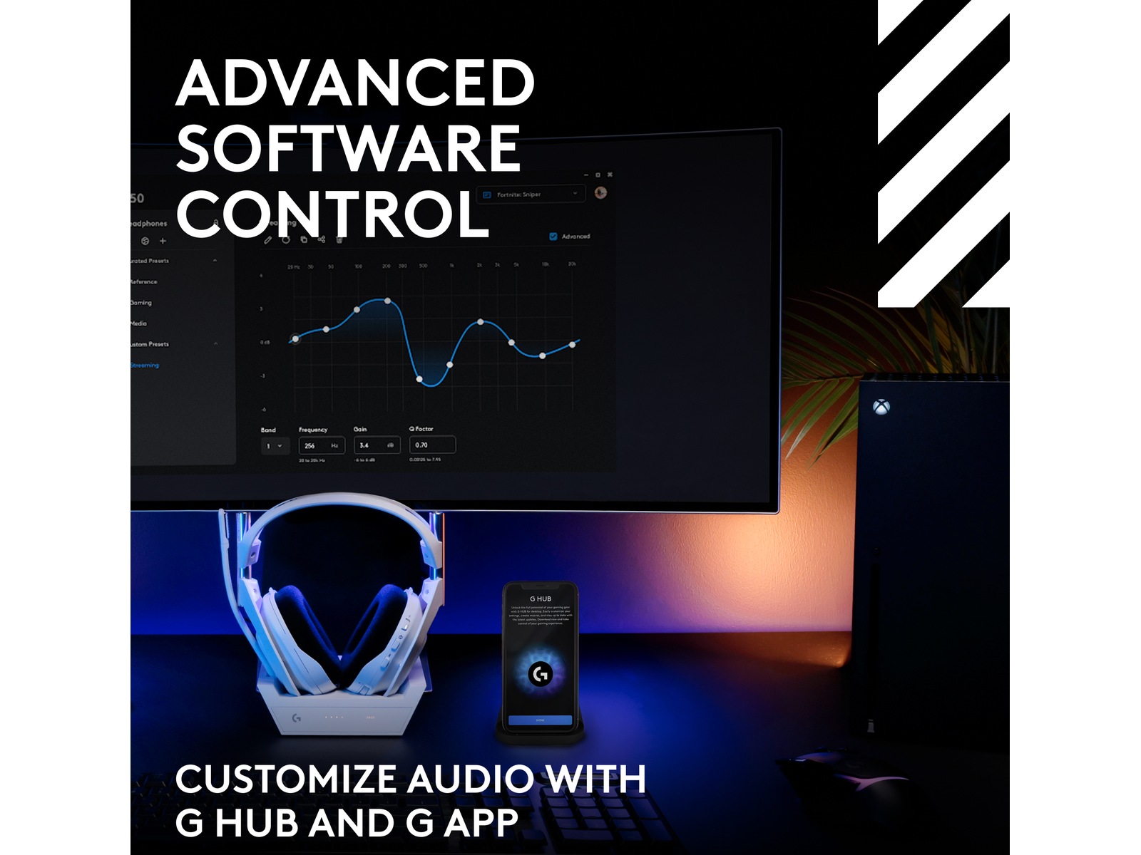 Logitech Astro A50 Lightspeed Trådlöst Gamingheadset (vit) Gamingheadset