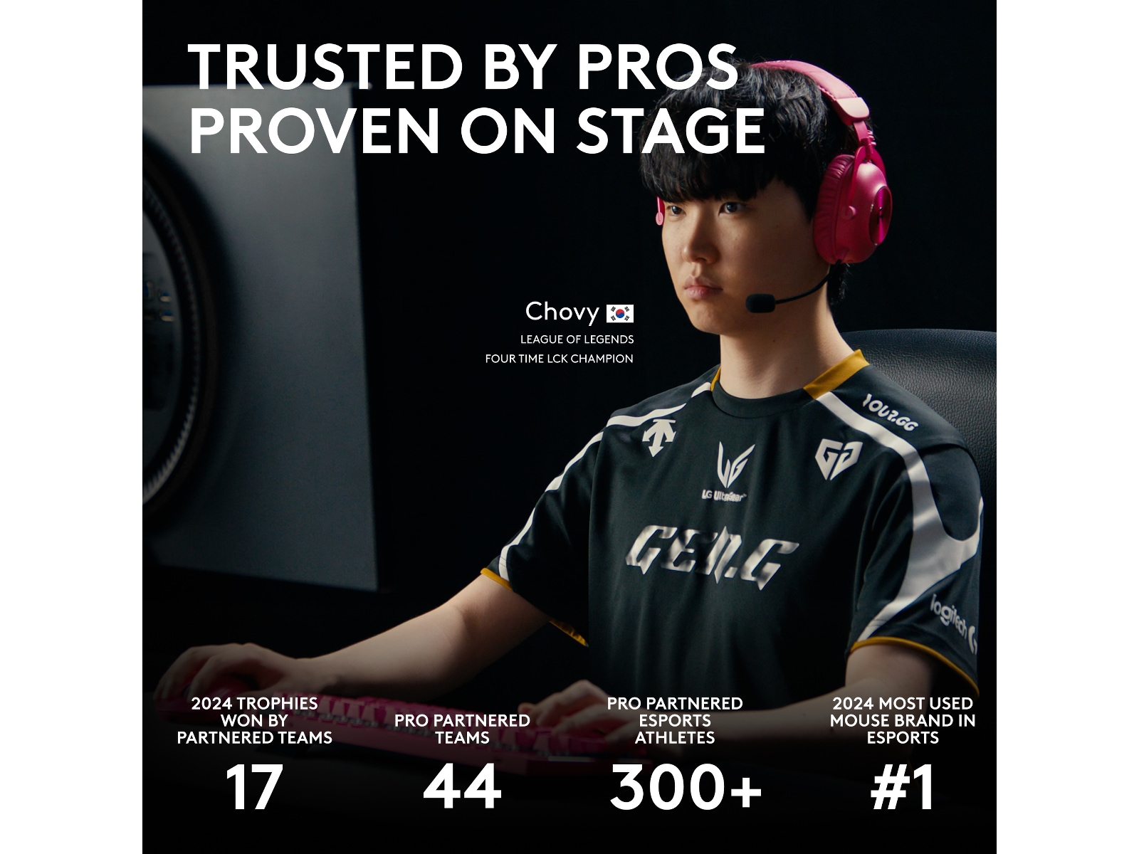 Logitech G Pro X Superlight 2 DEX trådlös gamingmus (rosa) Gamingmus