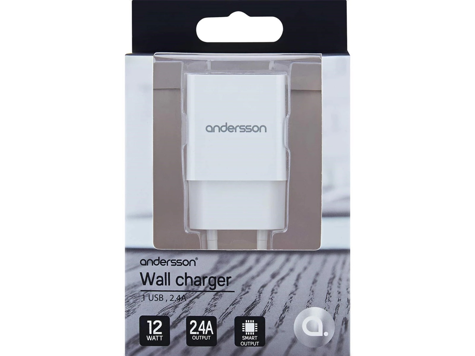 Andersson USB väggladdare (vit) Mobilladdare