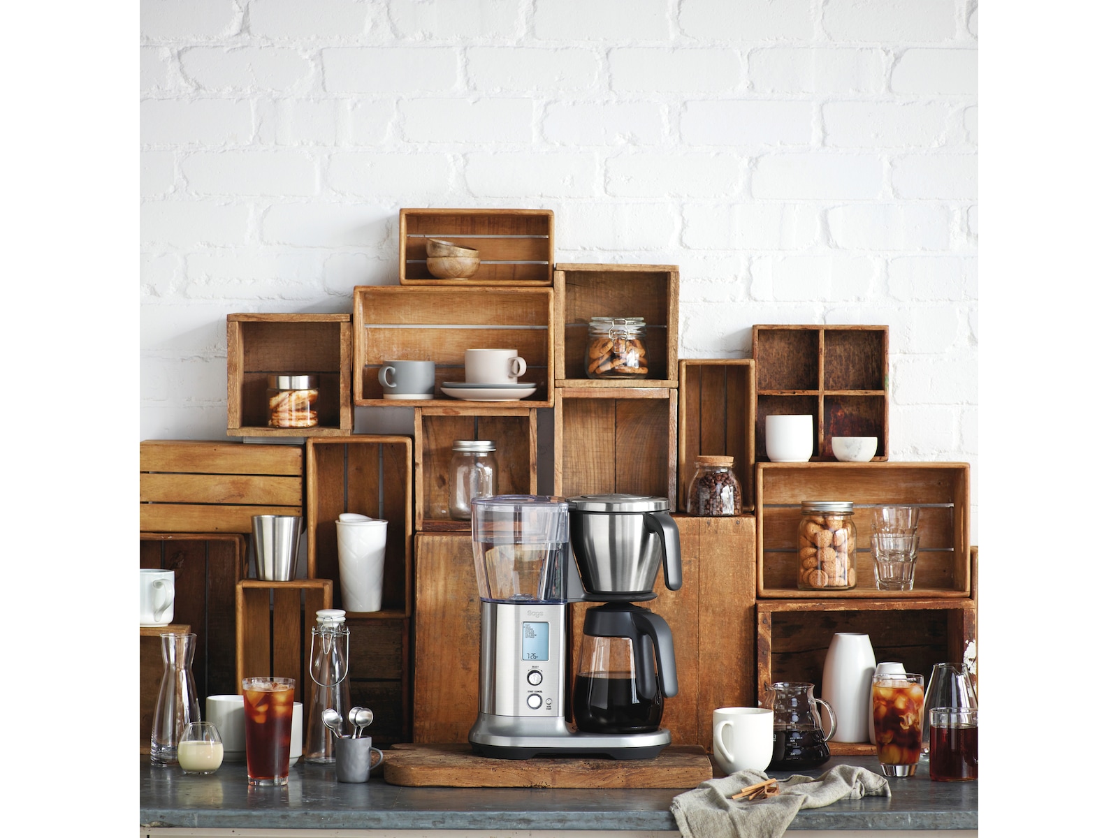 Sage Precision Brewer Glass (borstat stål) Kaffebryggare