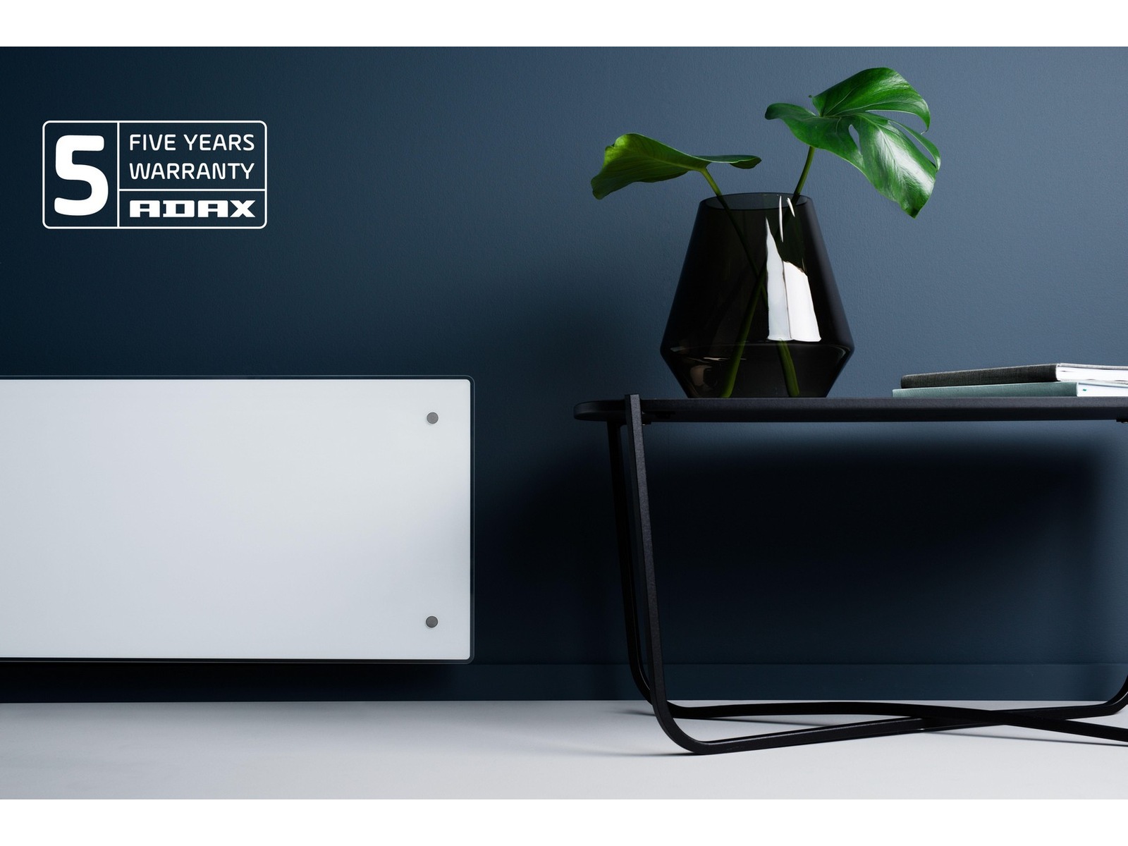 Adax Clea WiFi Glas Panelelement 1200W (vit) Panelelement