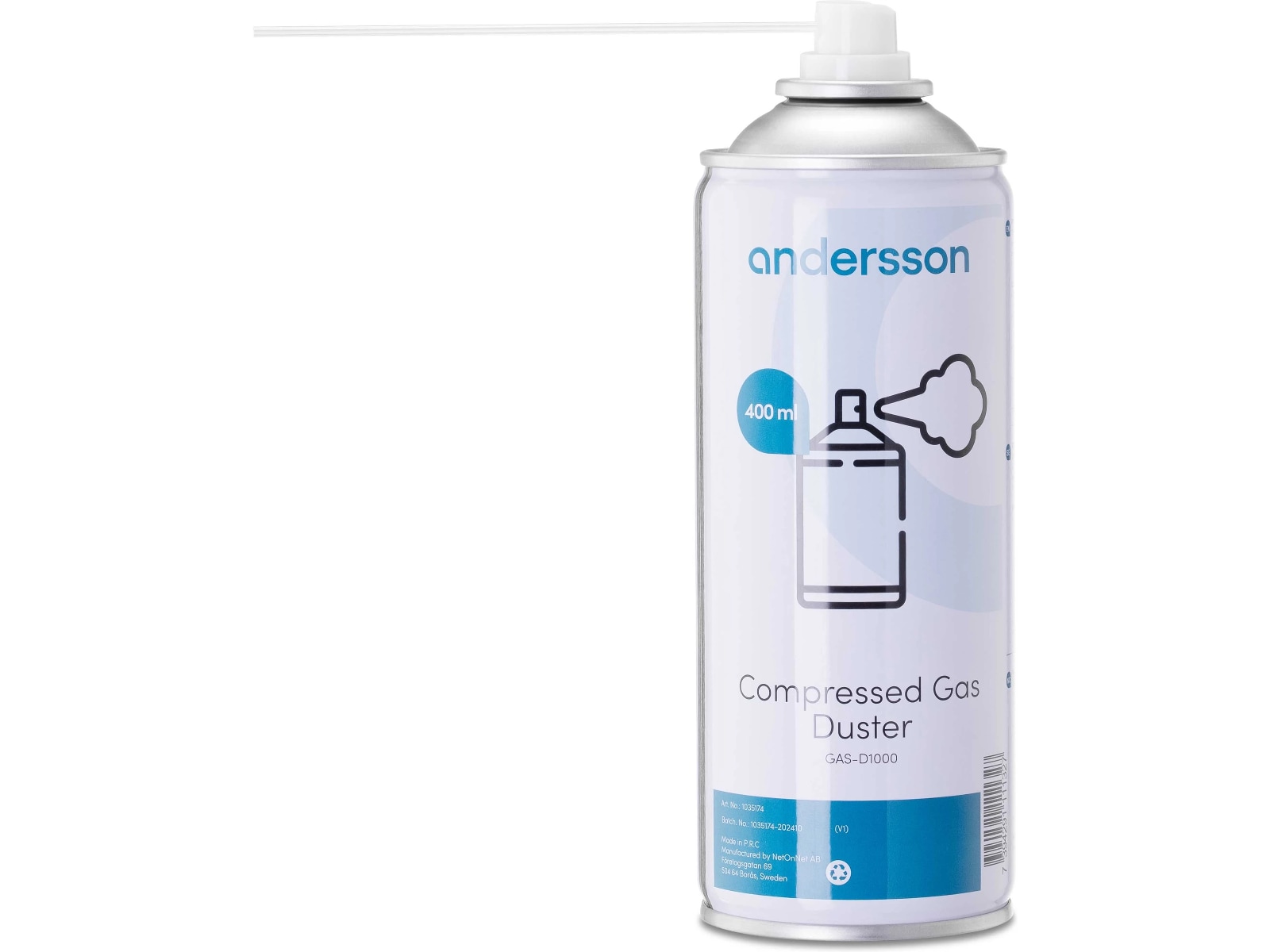 Andersson GAS-D1000 komprimerad luft på burk Rengöring