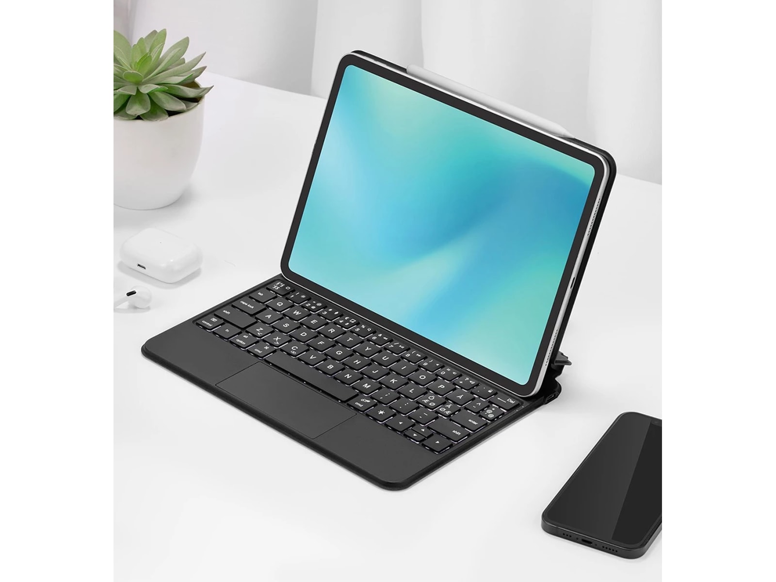 Andersson iPad Air 10,9" / 11" tangentbordsfodral (svart) Tangentbord och pennor