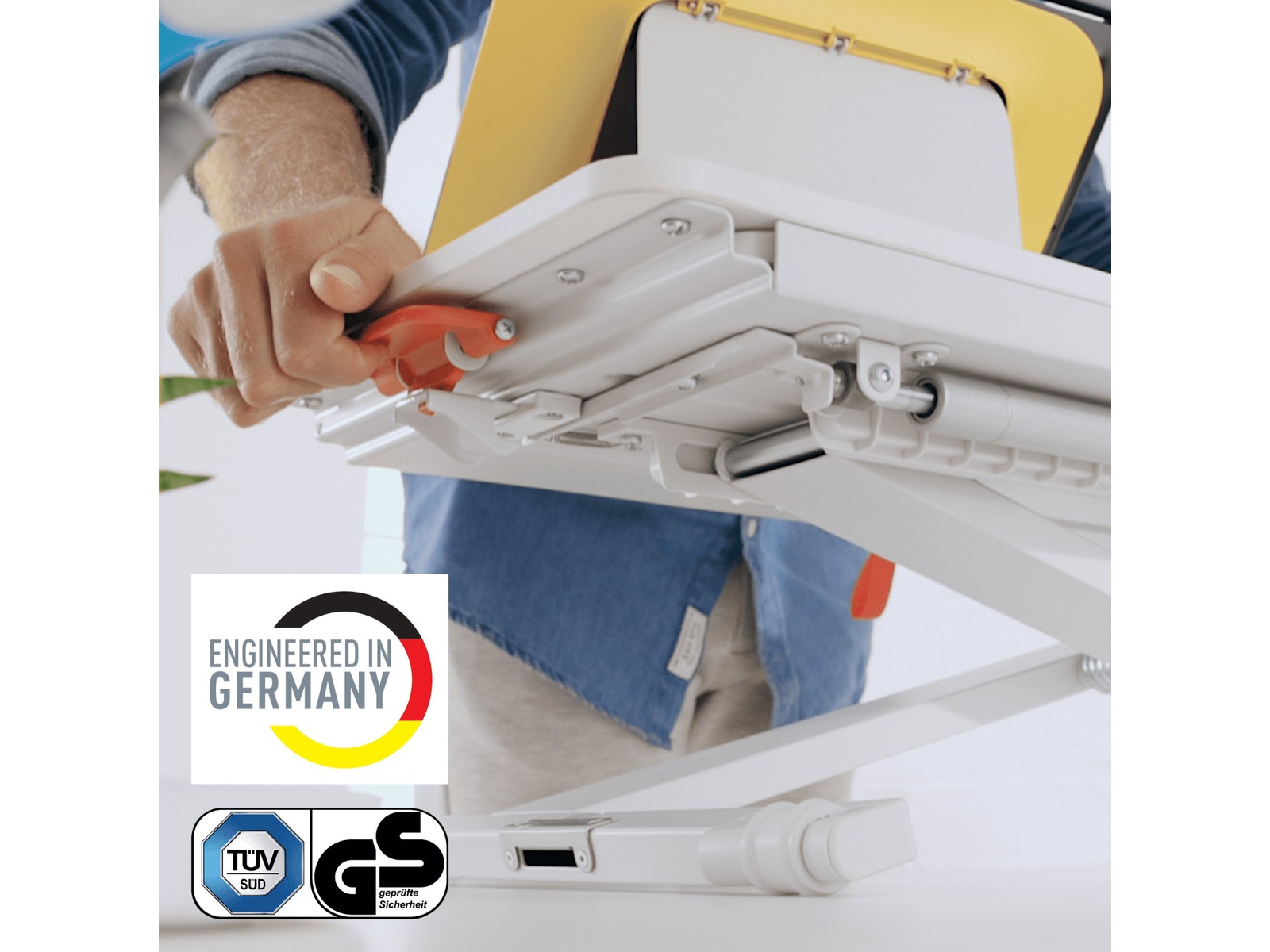 Leitz Ergo Cosy Justerbart PC-bord med skiva (vit) Laptopstativ