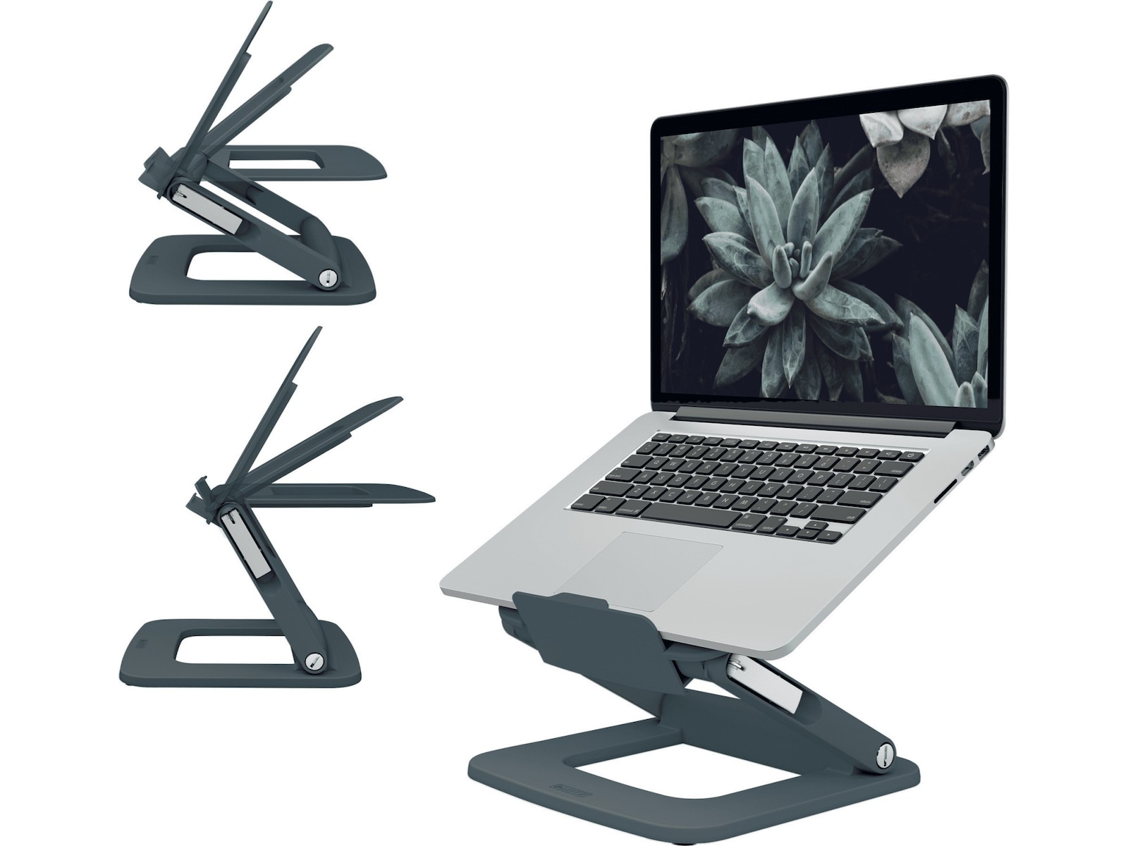 Leitz Ergo Multi-angle bärbar datorstativ (grå) Laptopstativ