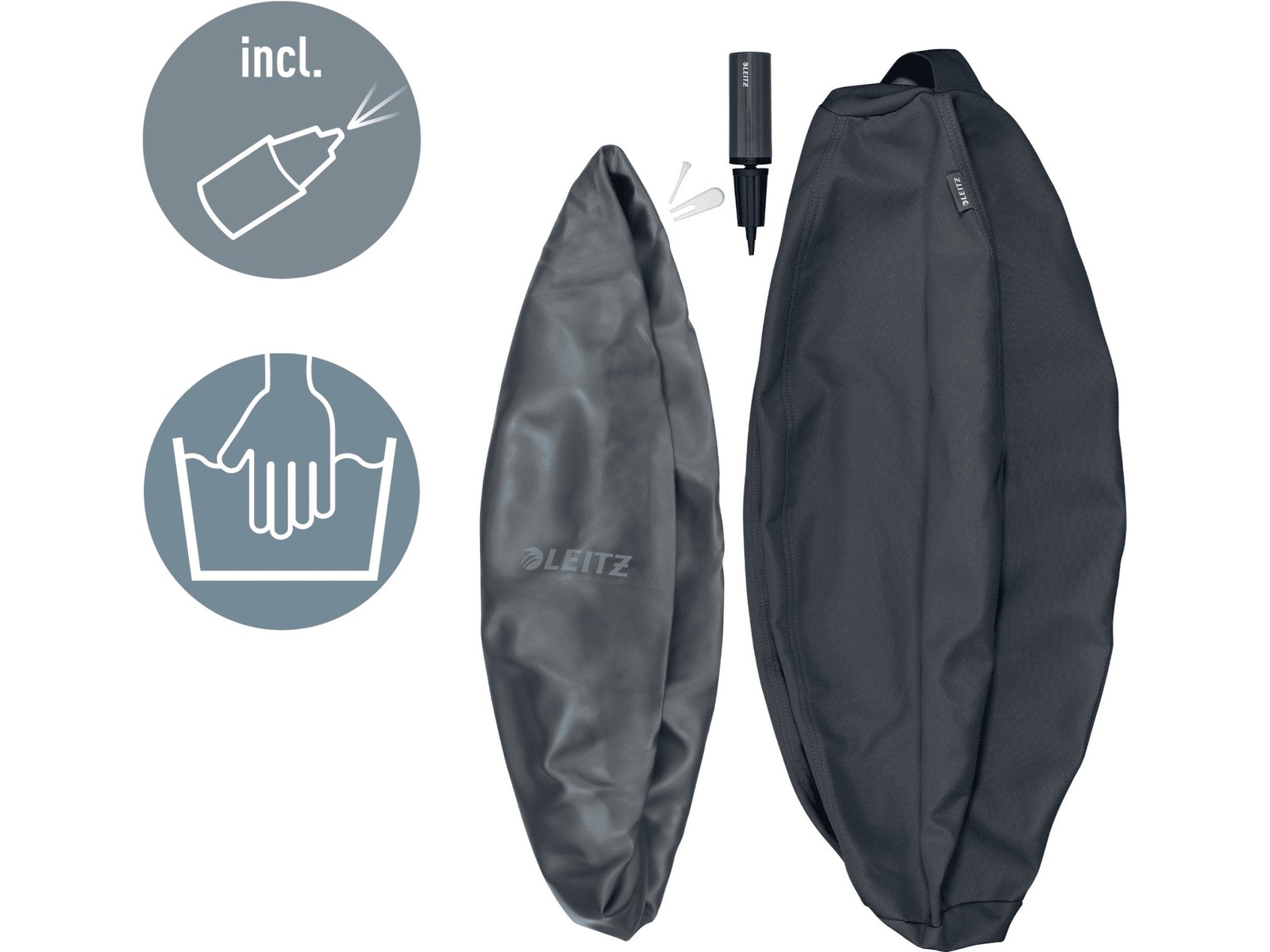 Leitz Ergo Active Anti-Roll Balance Ball (mörkgrå) Kontorsstolar