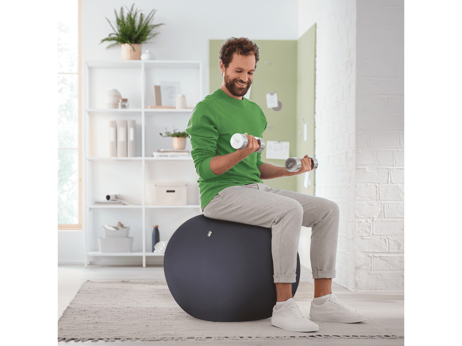 Leitz Ergo Active Anti-Roll Balance Ball (mörkgrå) Kontorsstolar