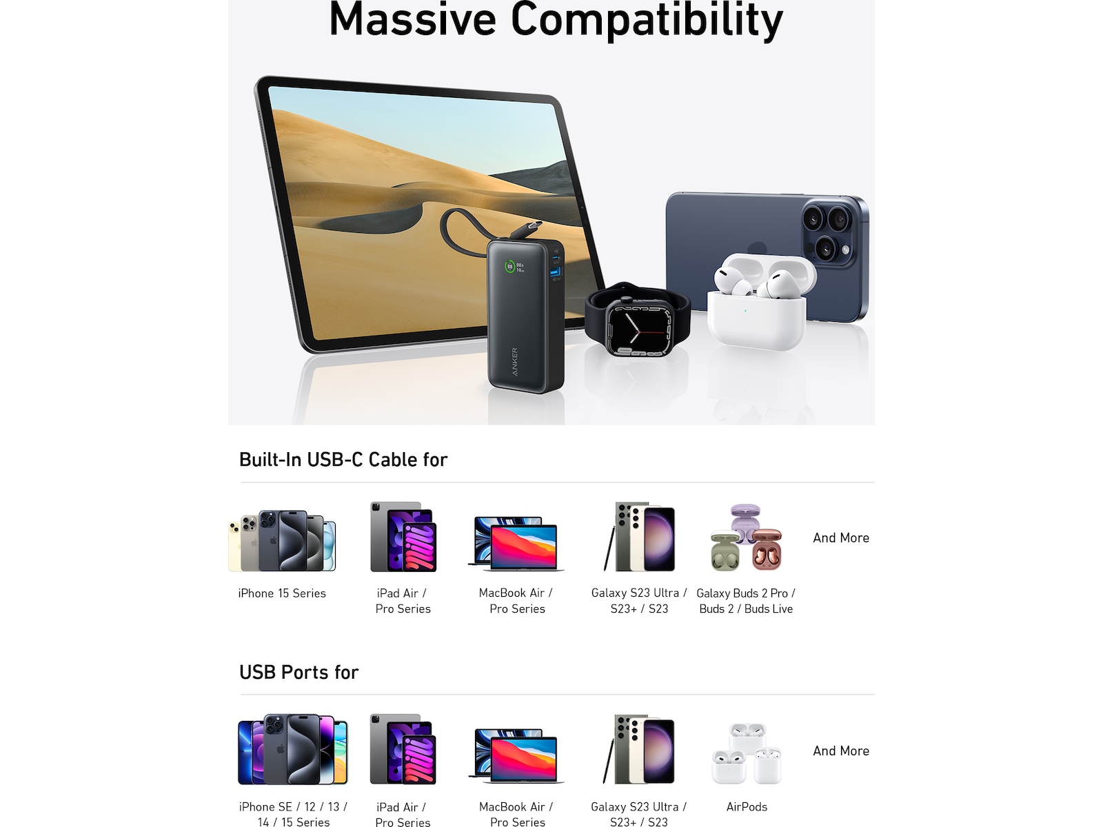 Anker 545 Nano Powerbank 10000mAh (svart) Powerbank