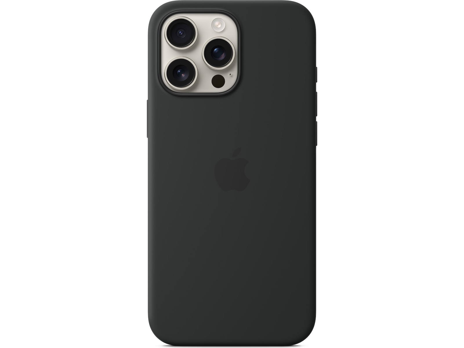 Apple iPhone 16 Pro Max Silikonskal (svart) Mobilskal