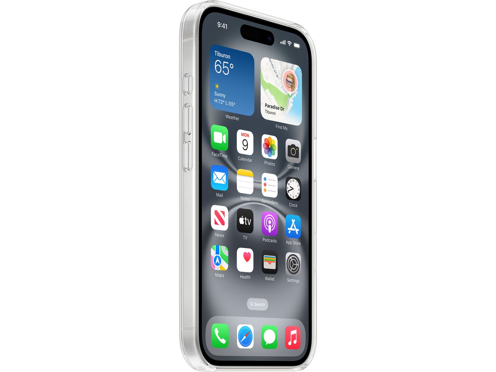 Apple iPhone 16 Transparent Skal (transparent) Mobilskal