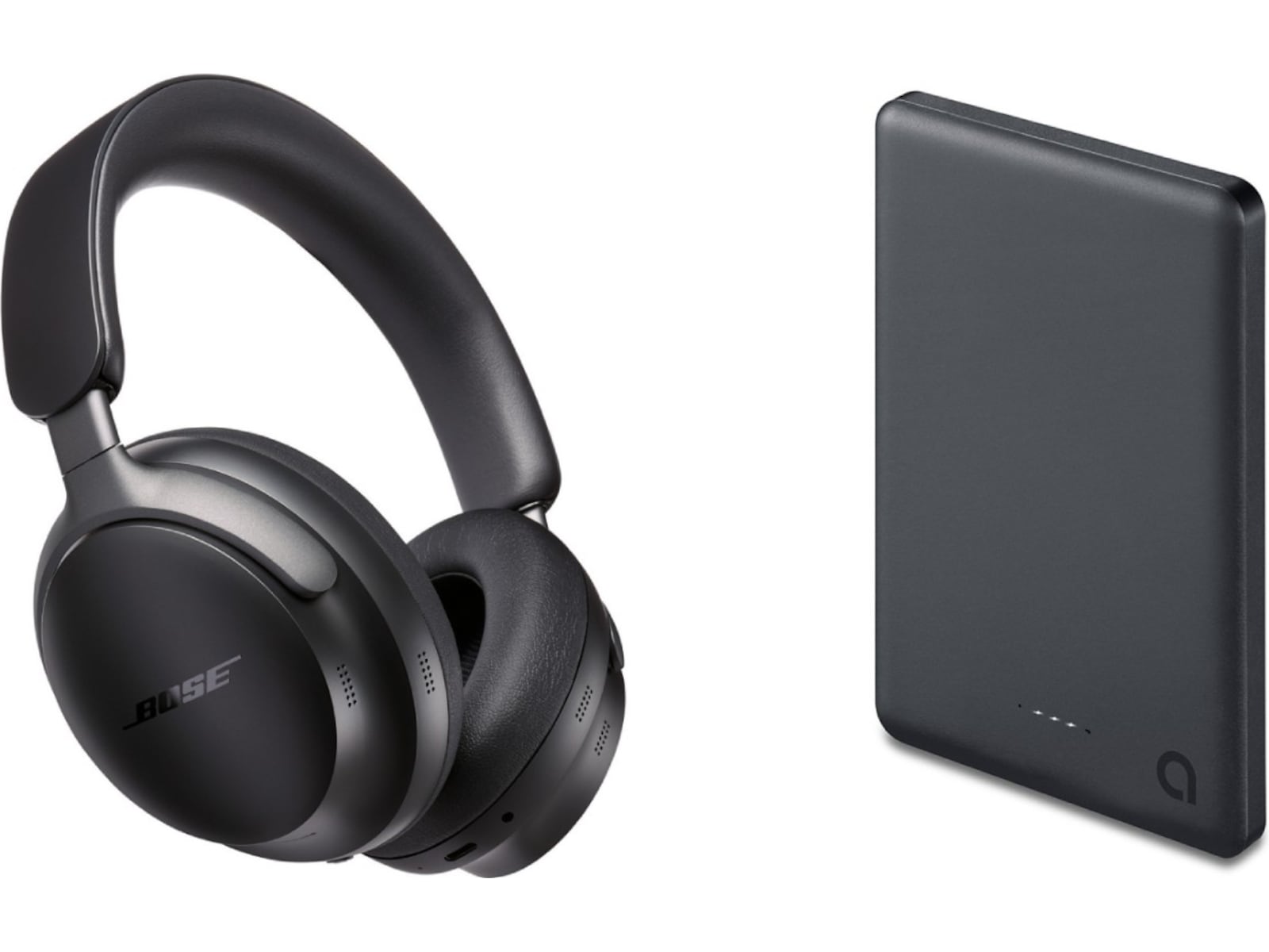 Bose QuietComfort Ultra trådlösa hörlurar, Over-Ear (svart) + powerbank Hörlurar
