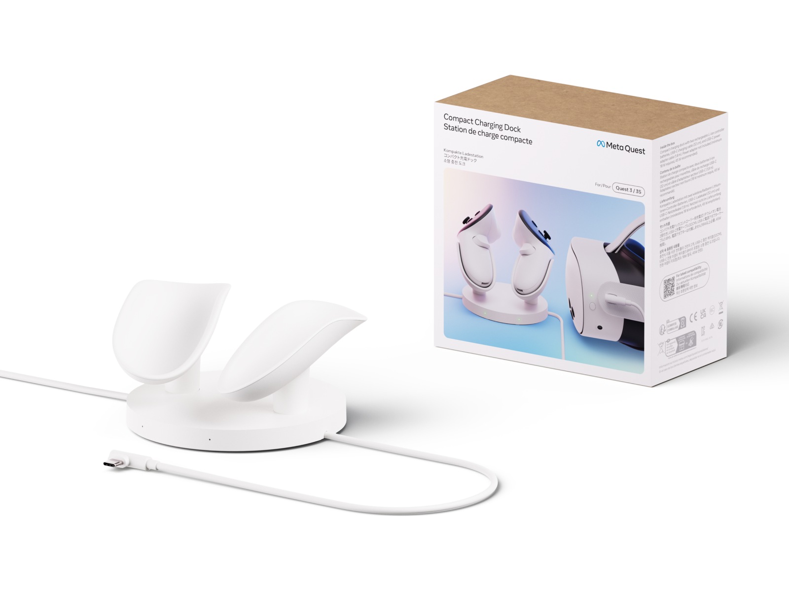 Meta Quest Kompakt laddningsstation VR-tillbehör
