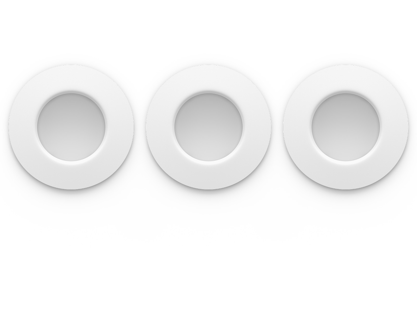 Philips Hue Slim infälld belysning 90 mm (vit) 3pk Taklampa