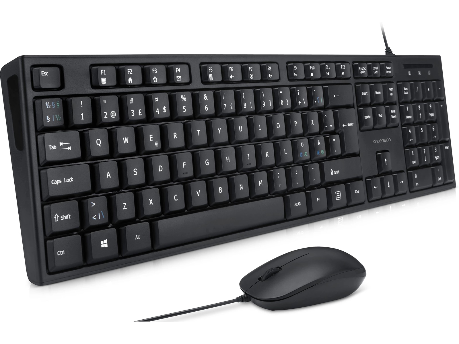 Andersson tangentbord och mus Mus & tangentbord -combo-paket