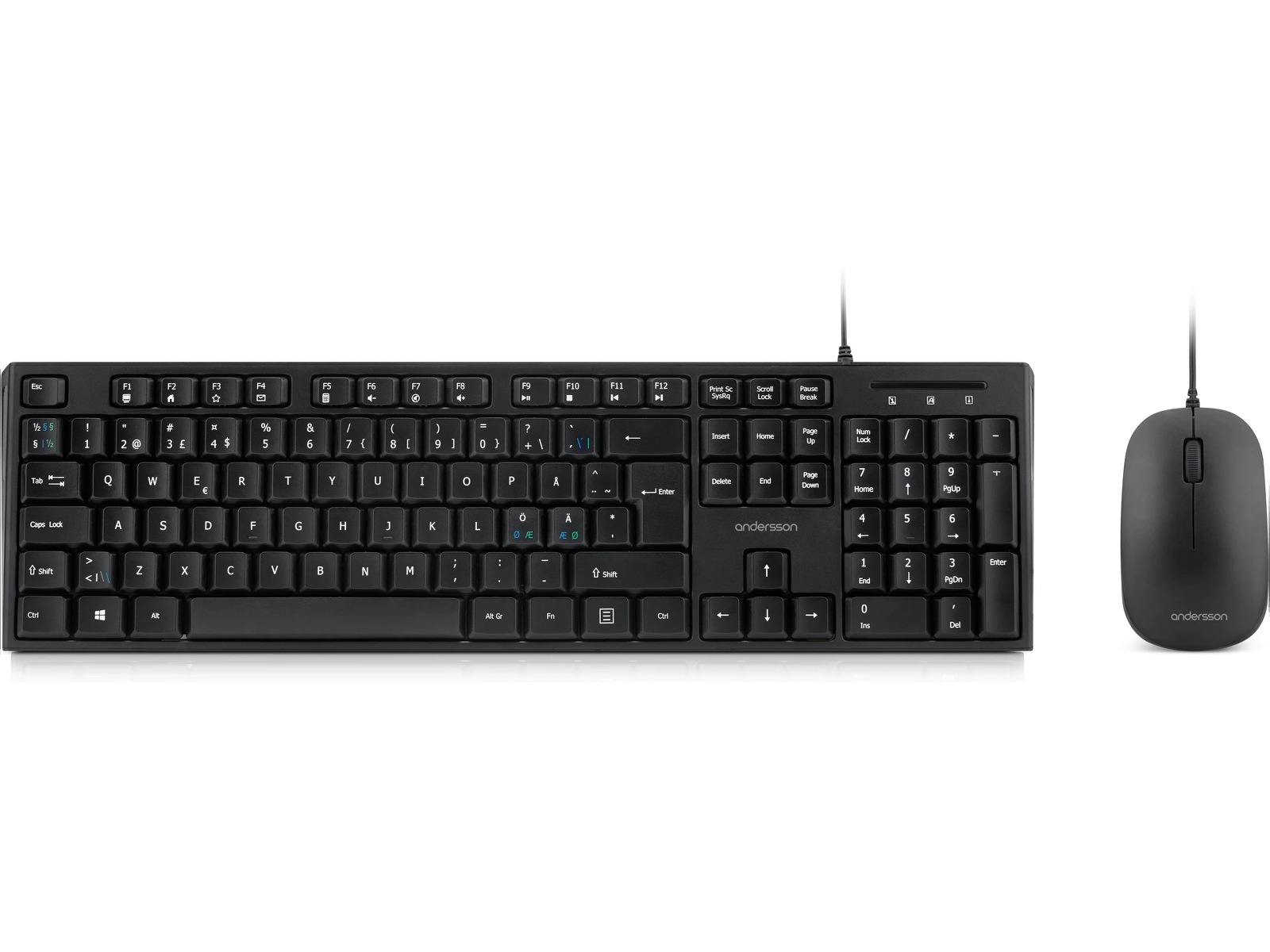 Andersson tangentbord och mus Mus & tangentbord -combo-paket