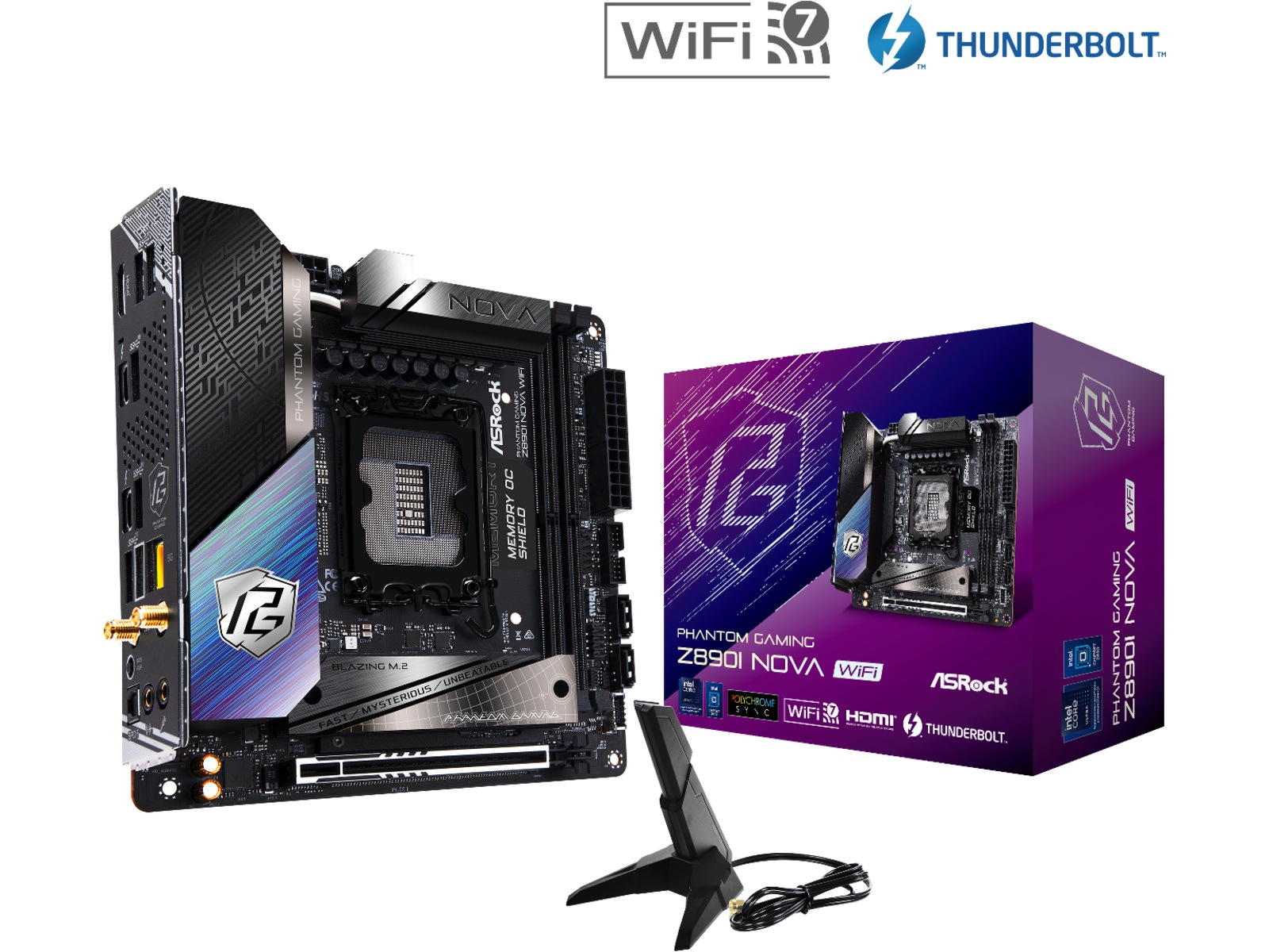 ASRock Z890I NOVA WIFI Moderkort Intel Socket