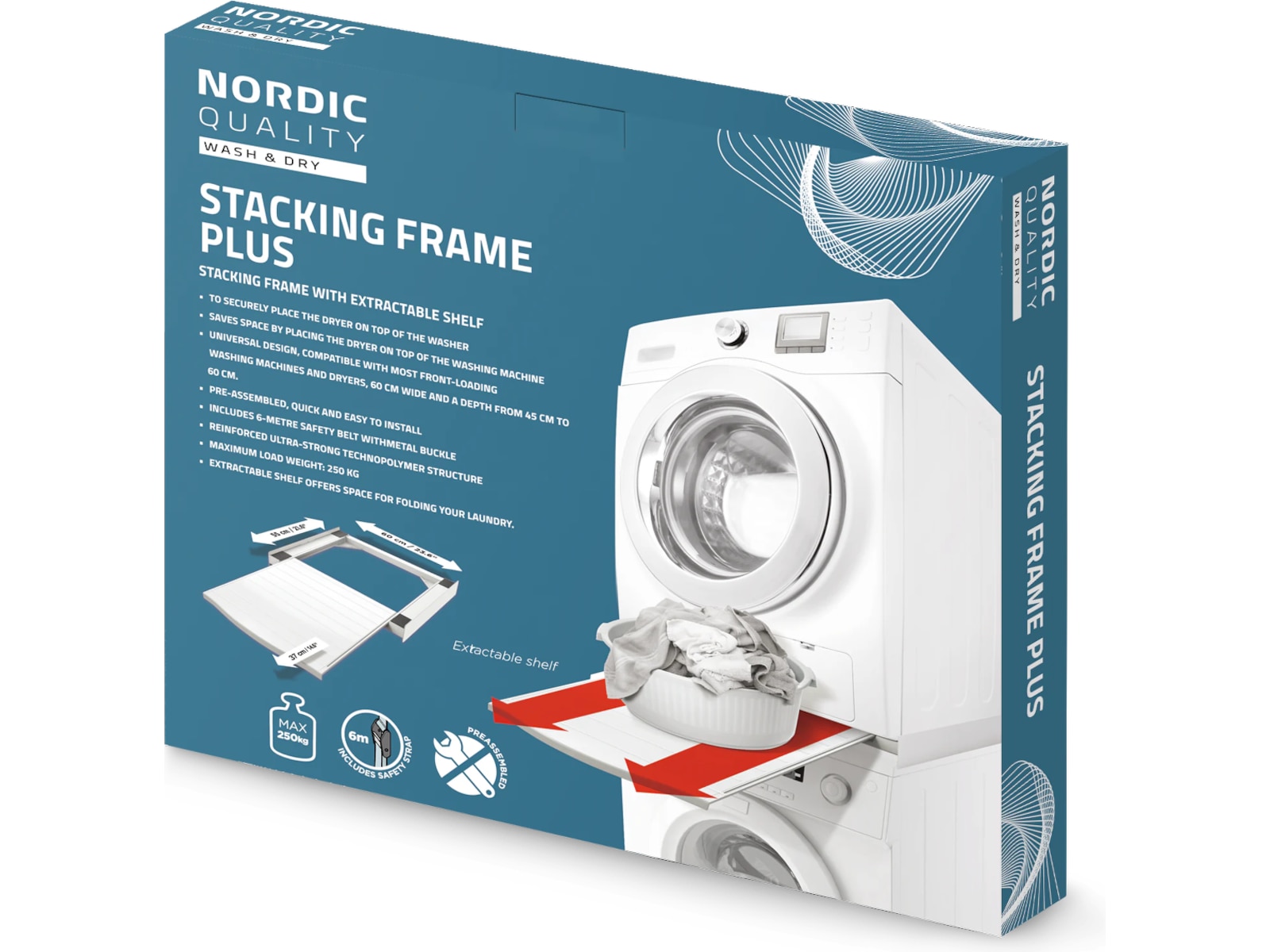 Nordic Quality Staplingsram Plus Tillbehör till tvättmaskiner & torktumlare