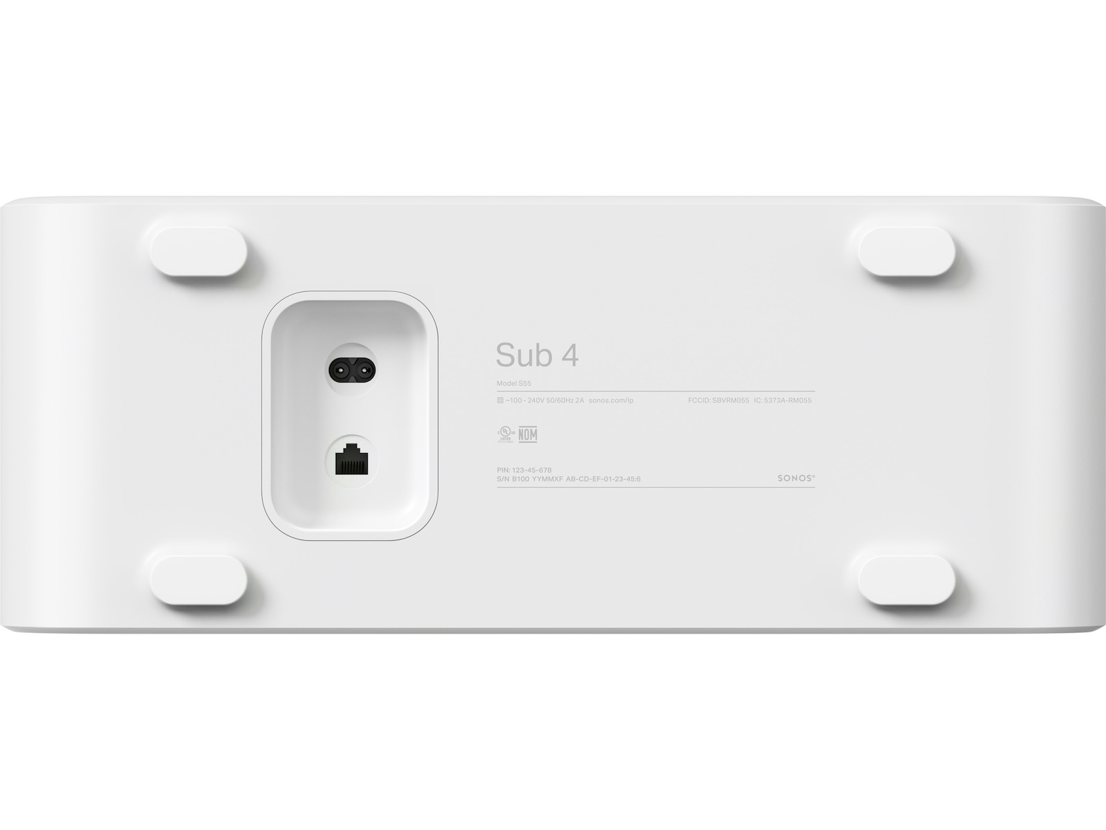 Sonos Sub 4 (vit) Subwoofer