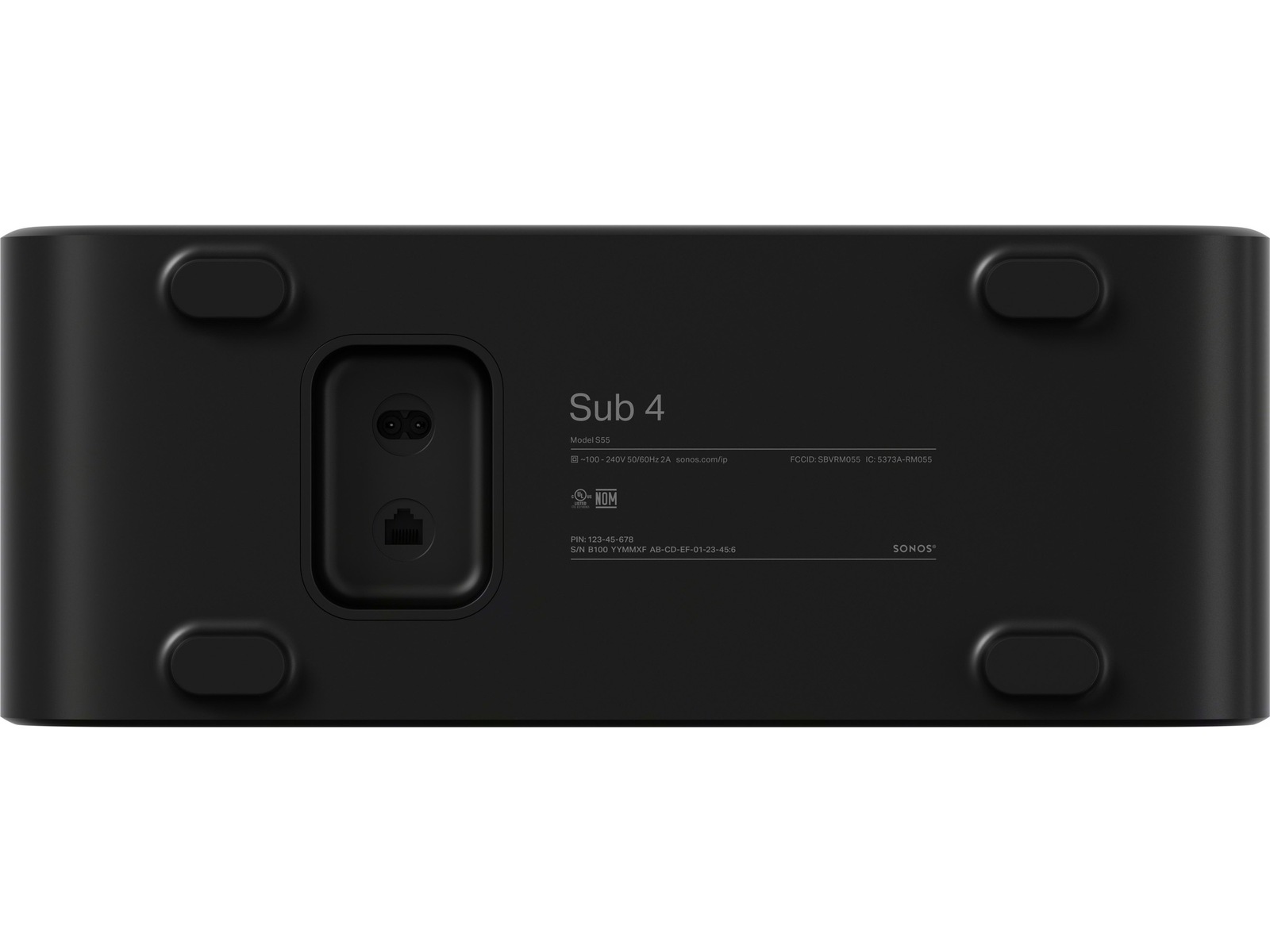 Sonos Sub 4 (svart) Subwoofer