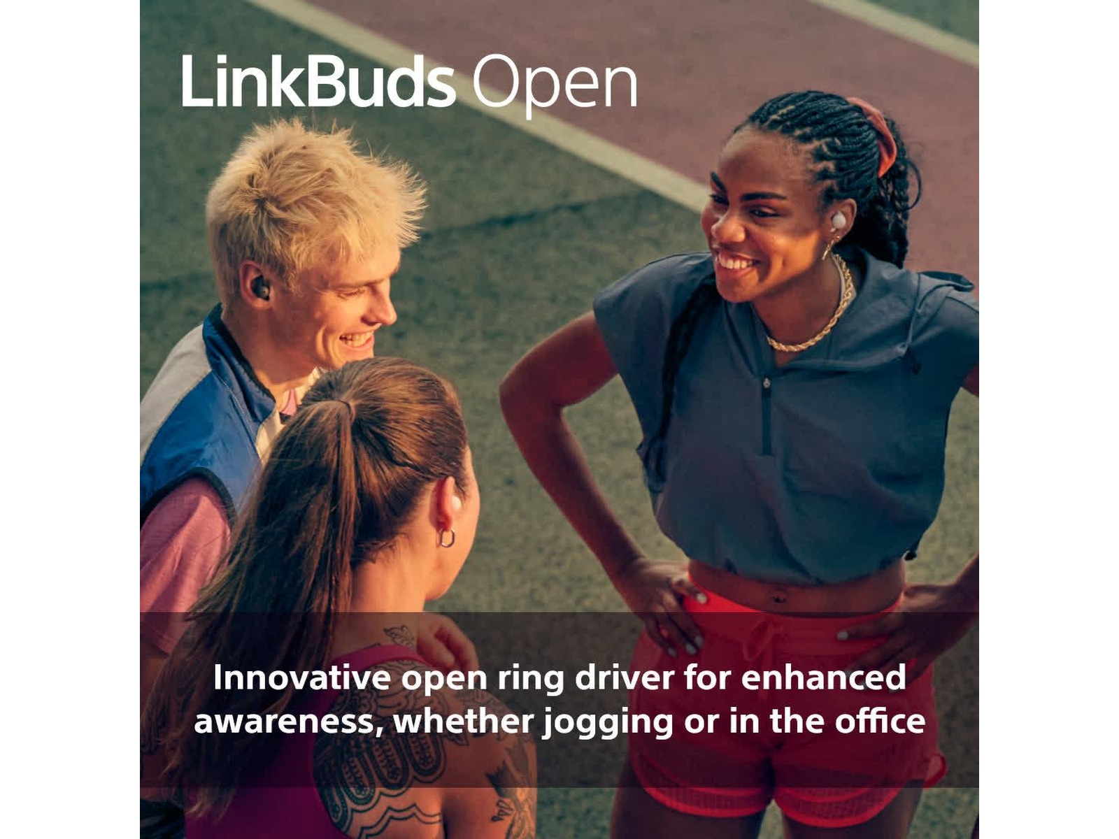 Sony Linkbuds Open True Wireless hörlurar (lila) In-ear hörlurar