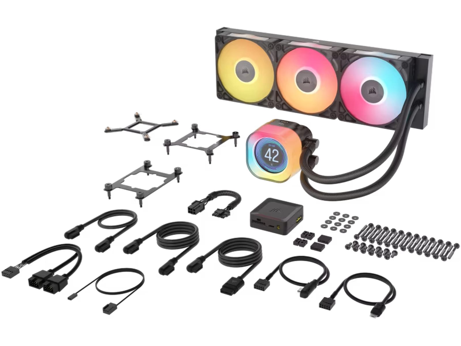 Corsair iCUE LINK TITAN 360 RX LCD AIO Kylare (svart) CPU - Vattenkylning